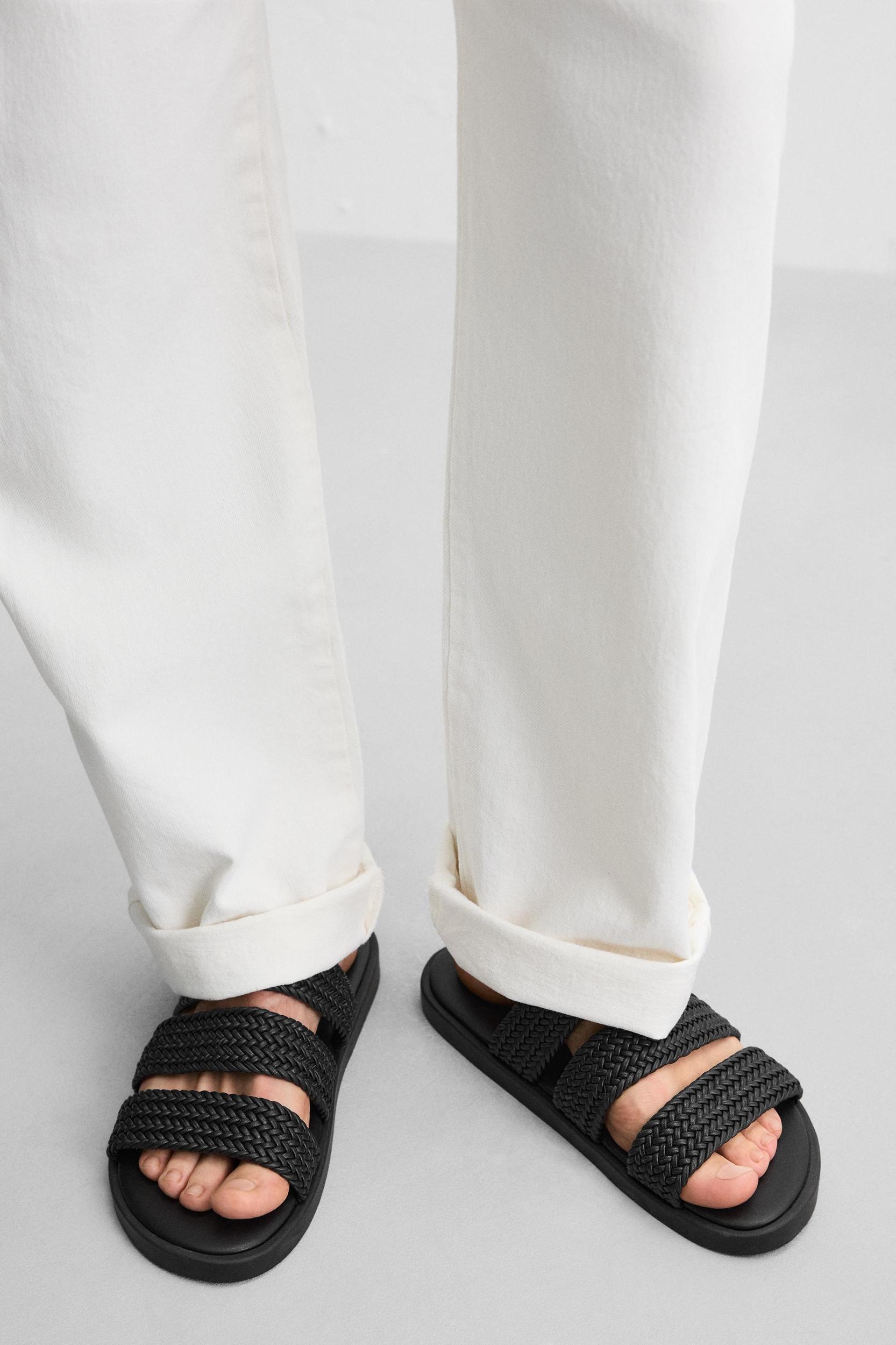 BRAIDED STRAP SANDALS Product Image