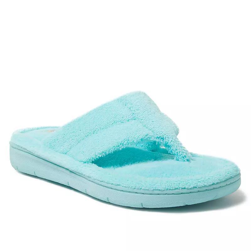 Womens Dearfoams Wrenley Terry Thong Slippers Product Image