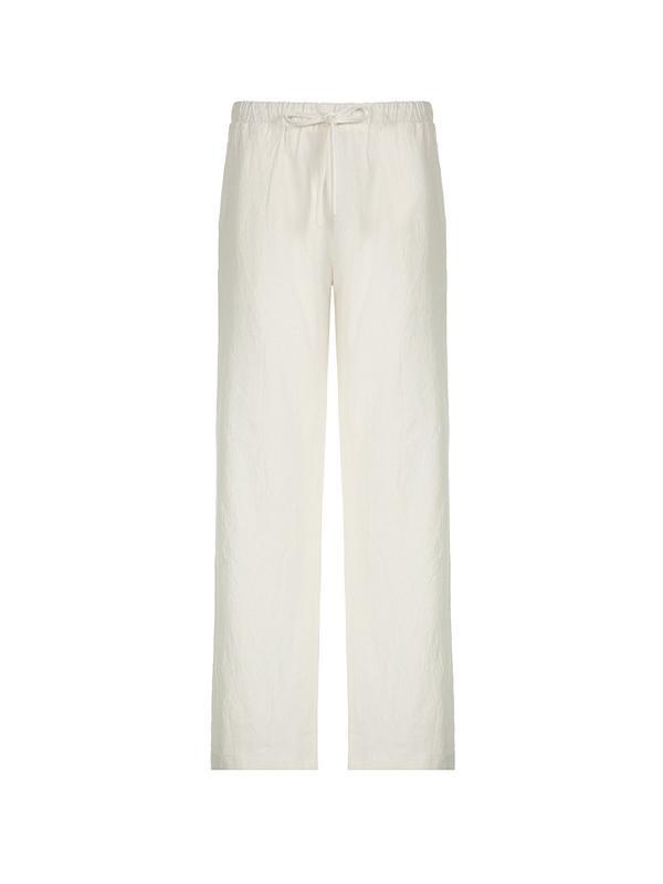 Solid Colour Wide Leg Pants Product Image