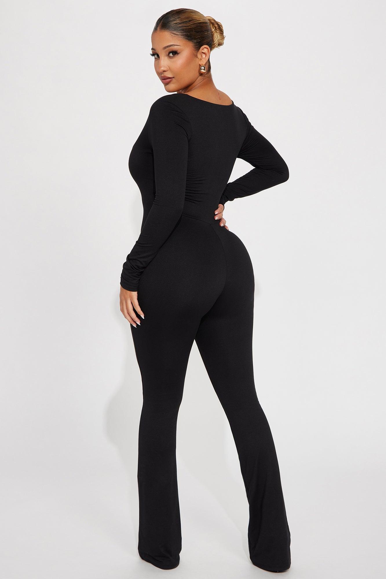 Vanessa Double Lined Jumpsuit - Black Product Image