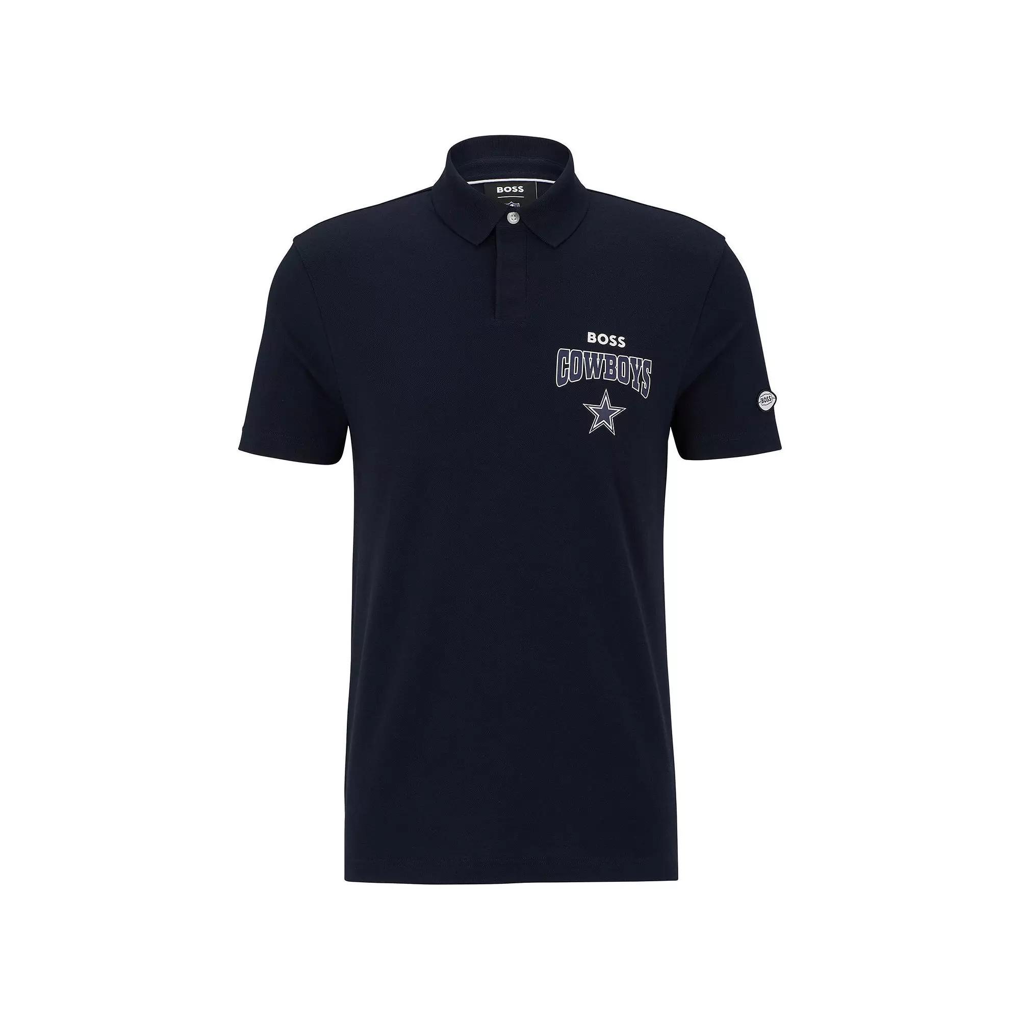 Men's BOSS X NFL Black/Royal Los Angeles Rams Punter Polo,  Product Image