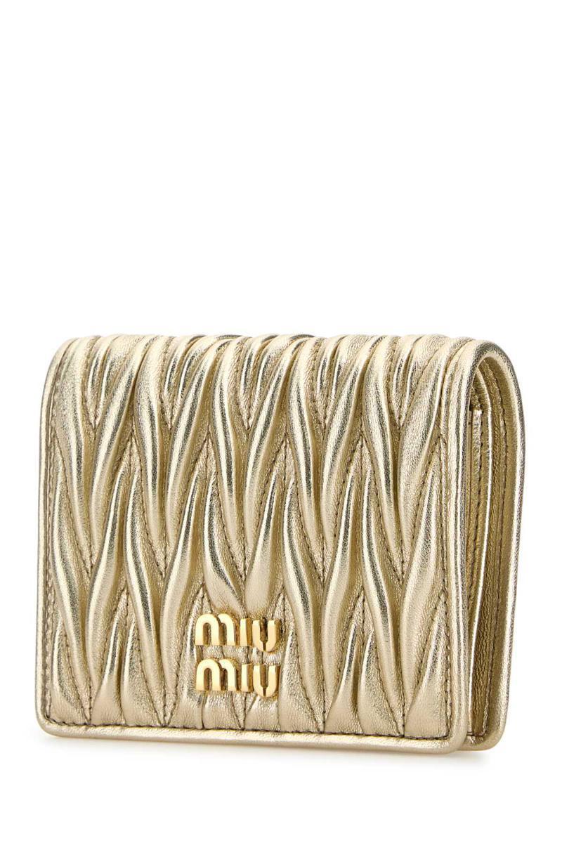 MIU MIU Wallets In Gold Product Image