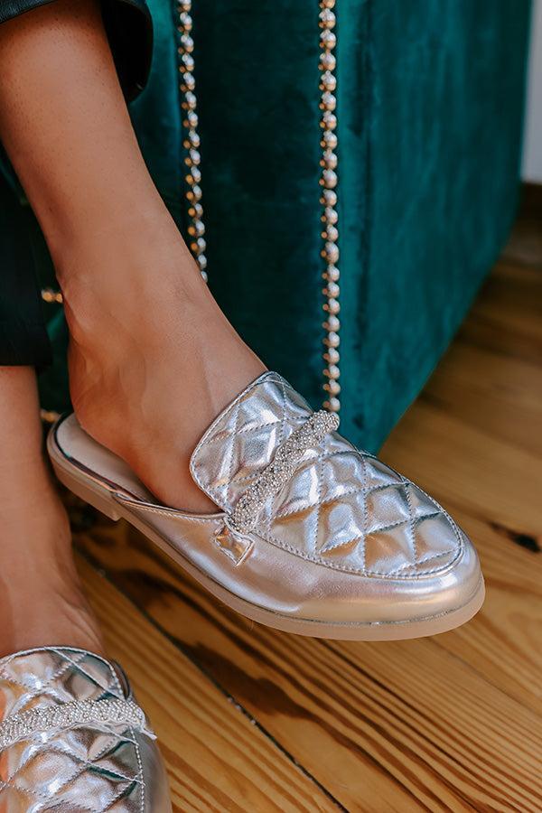 The Donatella Metallic Mule Loafer Product Image