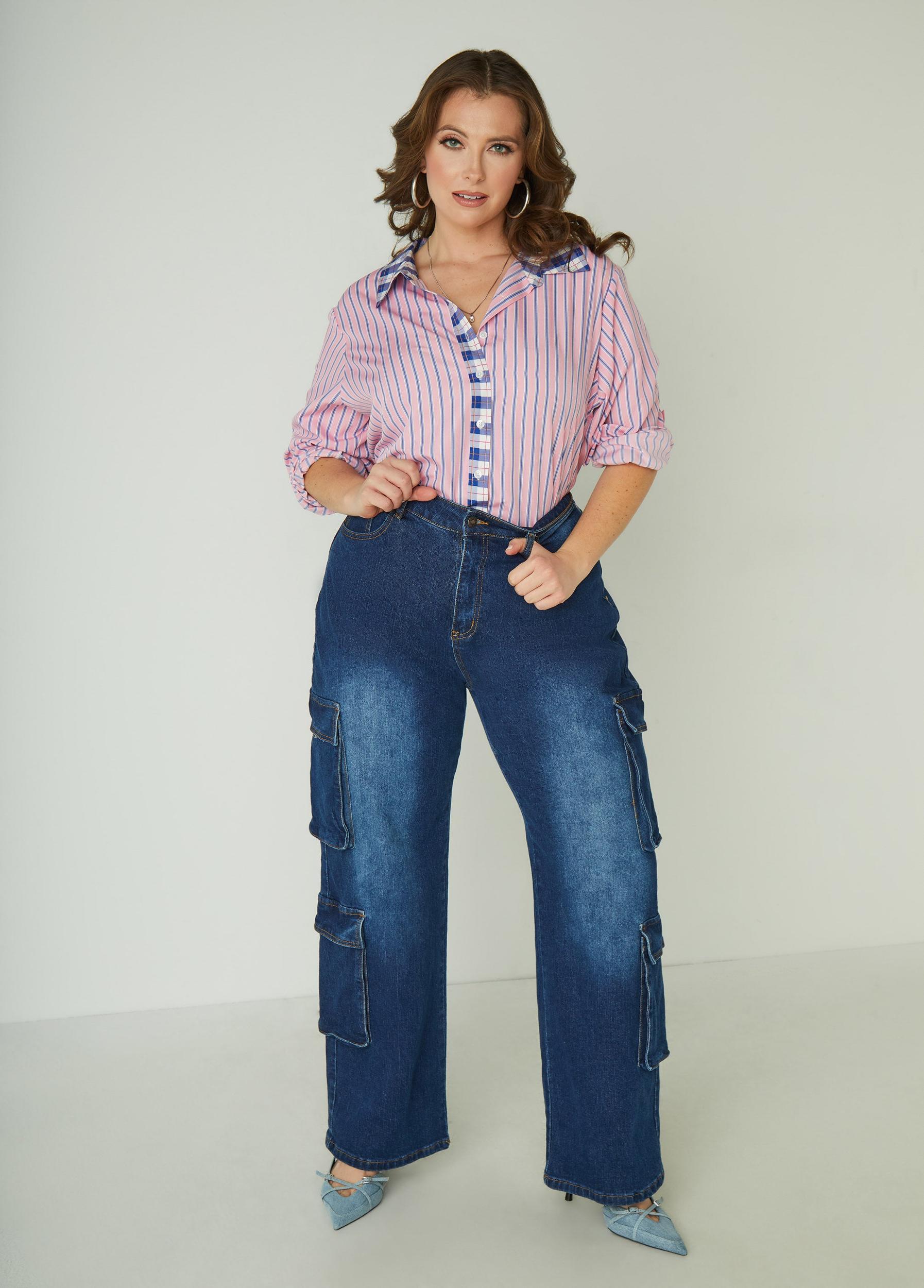 Striped Collared Shirt Product Image