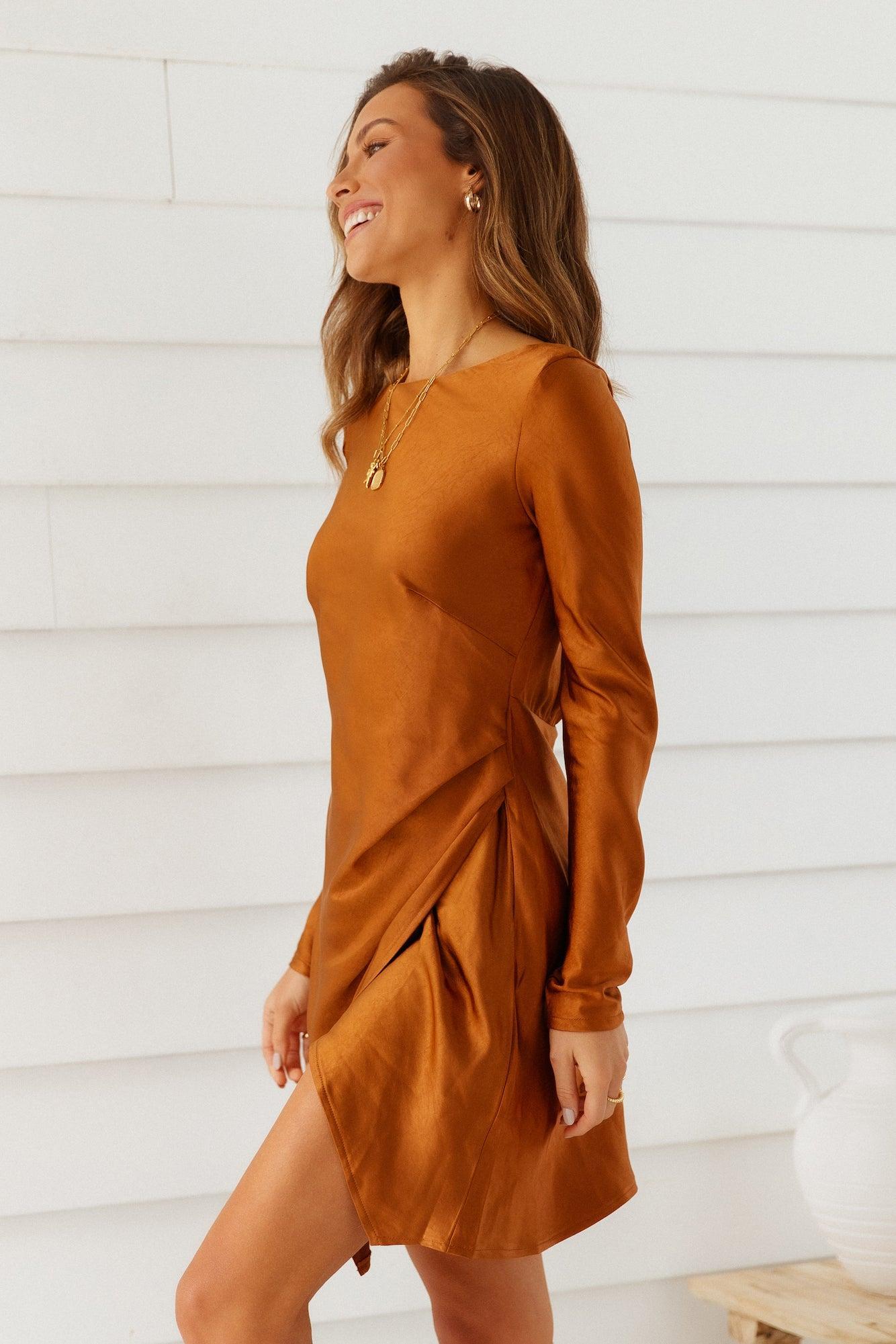 Expressed Permission Dress Chocolate Product Image