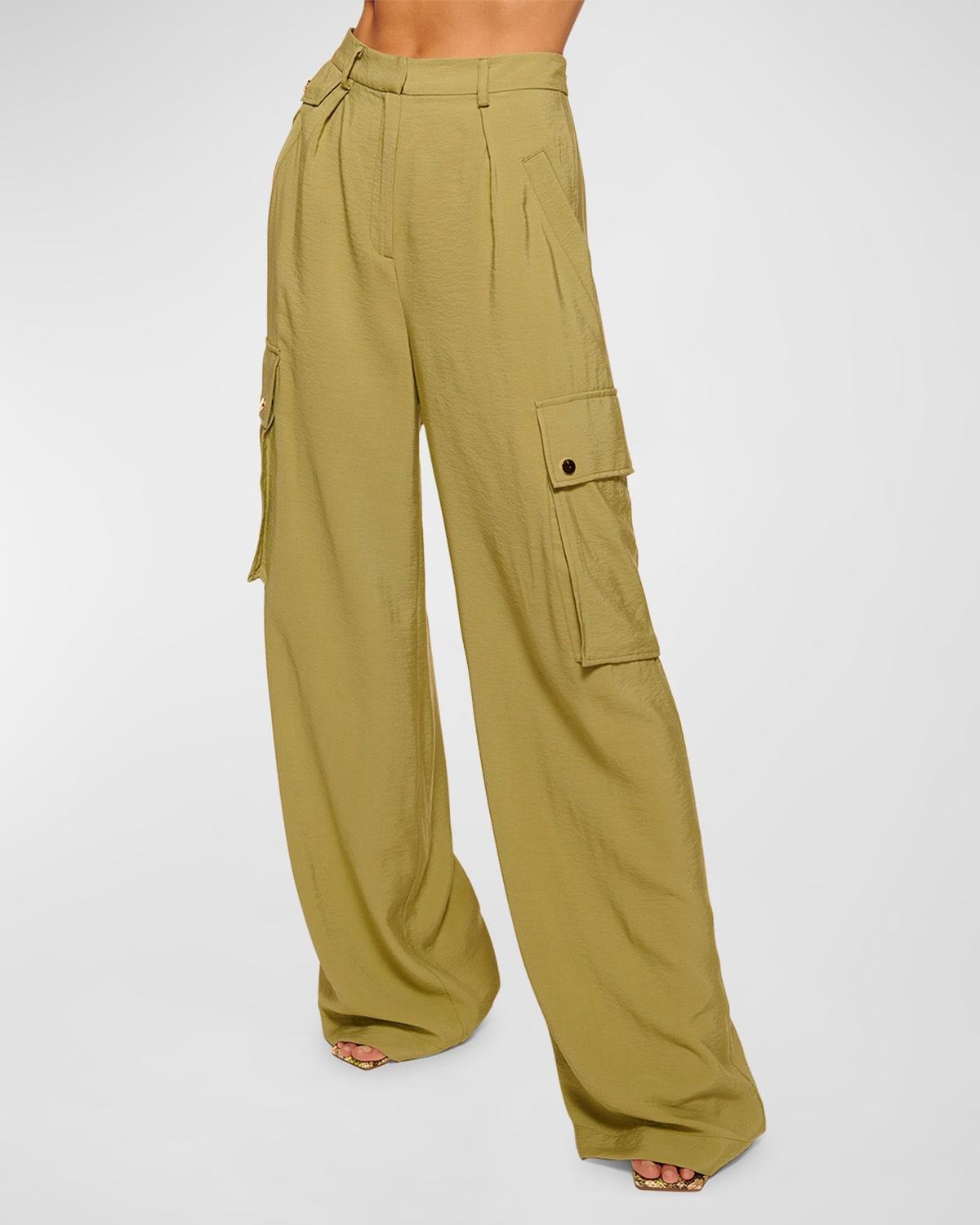 Emil Wide-Leg Relaxed Cargo Pants Product Image