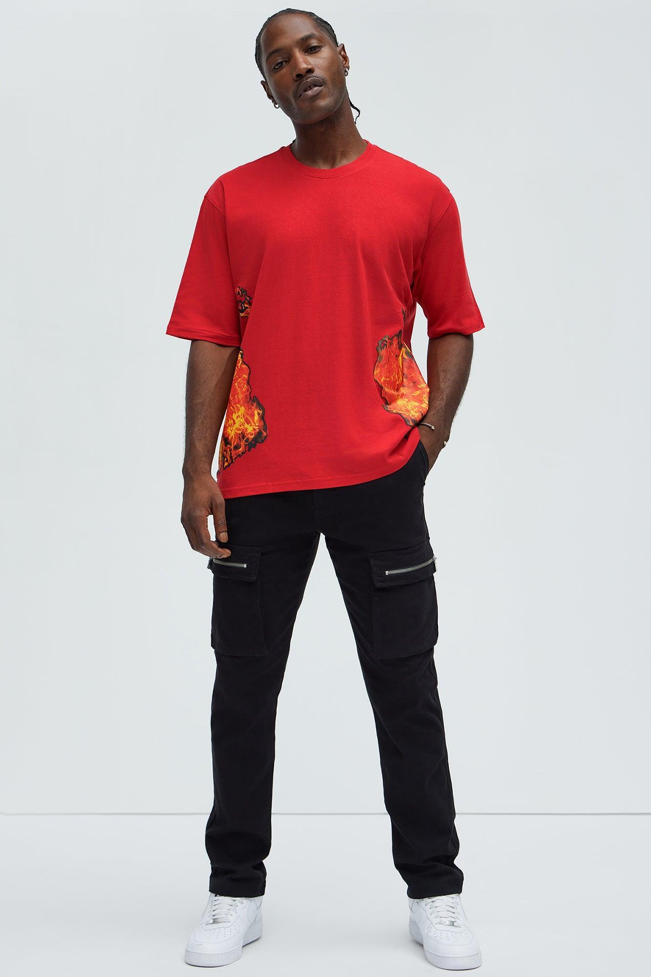 That Dawg In Me Short Sleeve Tee - Red Product Image