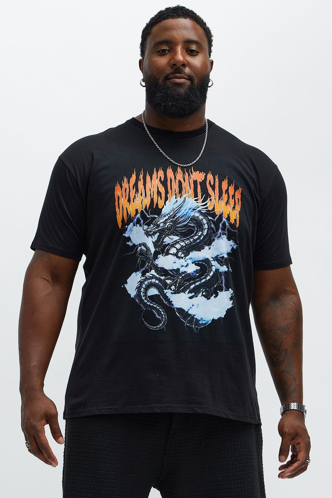 Dreams Dont Sleep Short Sleeve Tee - Black Product Image