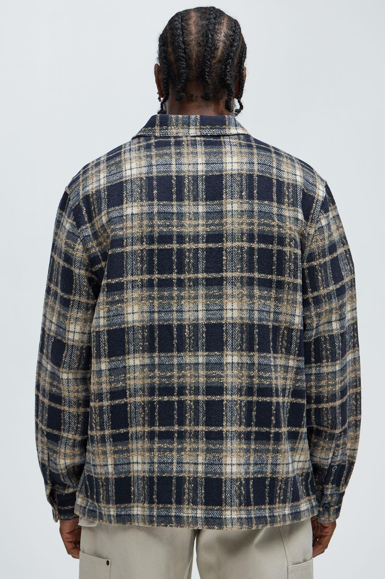 Tondo Plaid Button Up Shirt - Black/combo Product Image