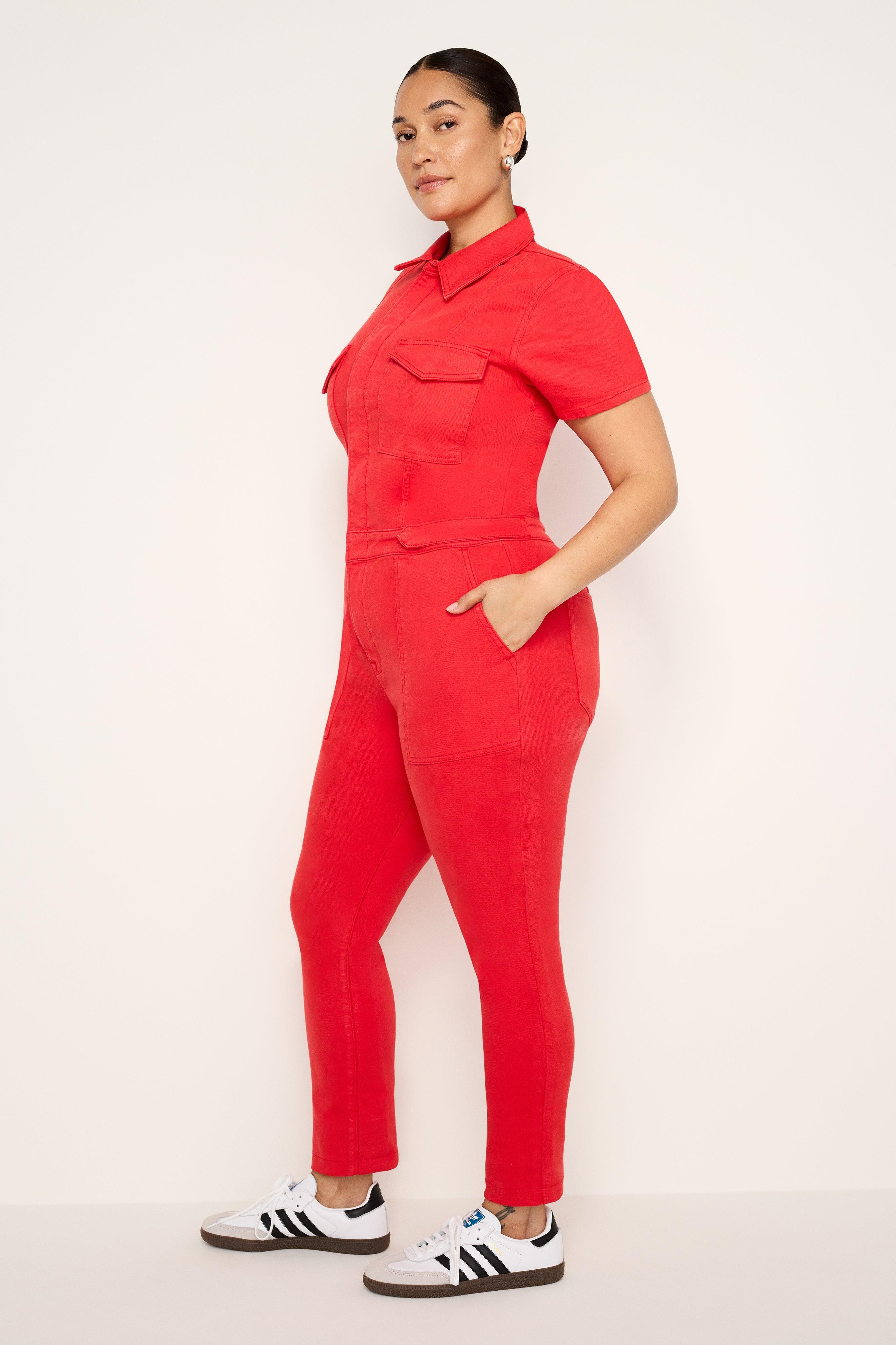 FIT FOR SUCCESS LIGHT COMPRESSION JUMPSUIT | GRENADINE003 Product Image