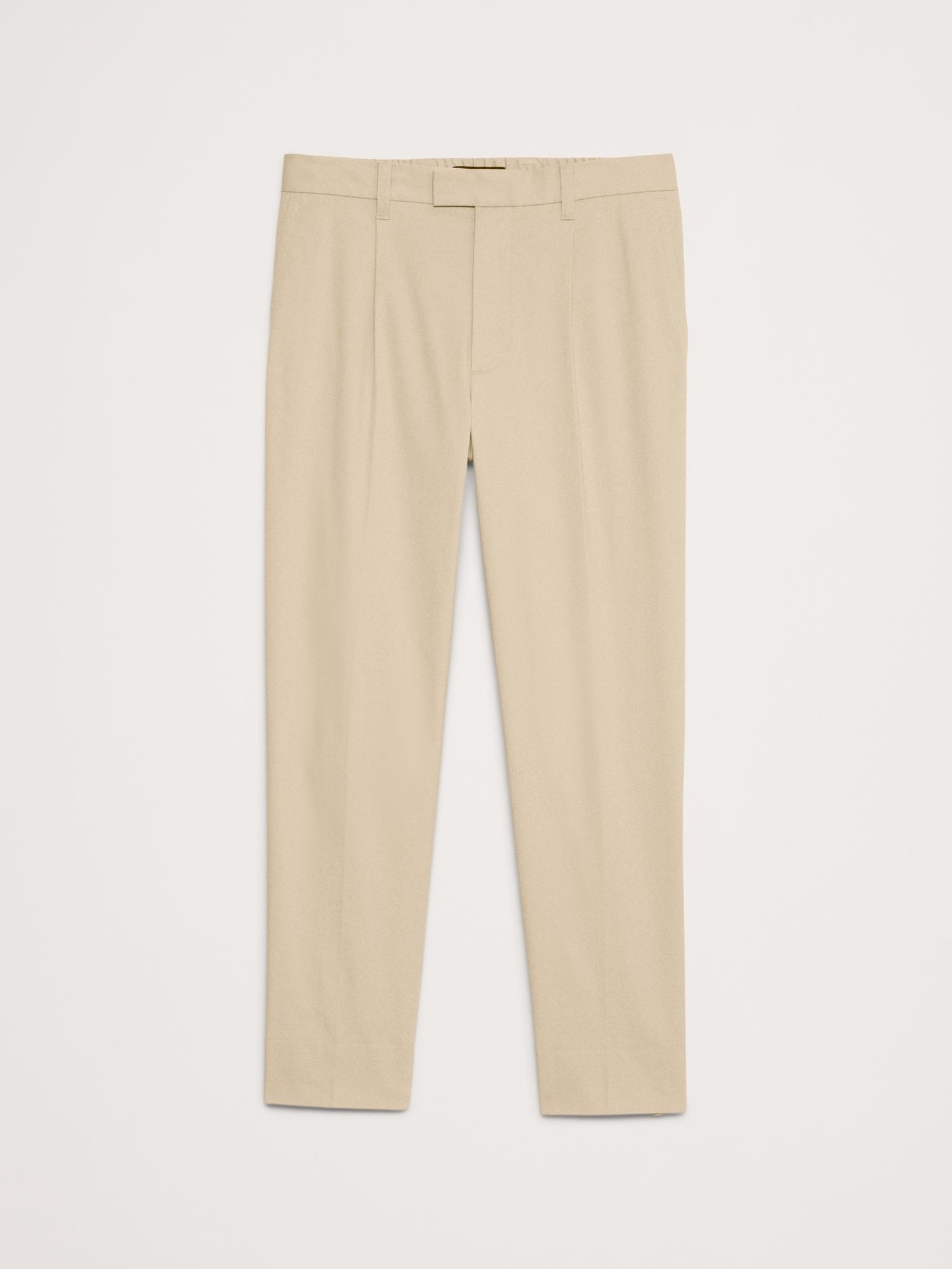 Pleated Cropped Italian-Stretch Chino Product Image