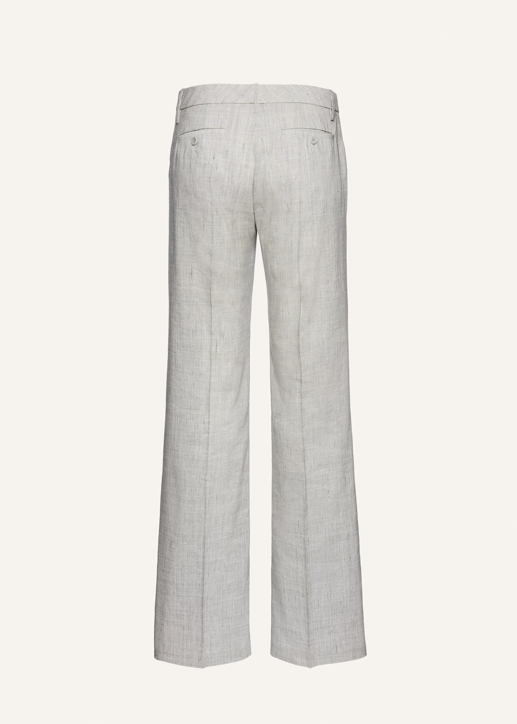 Low waist flare trousers in grey Product Image
