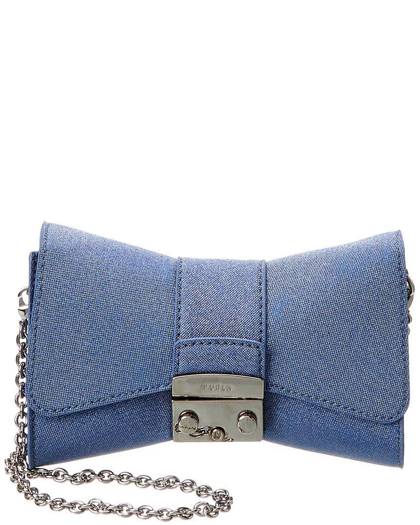 FURLA Metropolis Remix Mini Crossbody In Blue Product Image