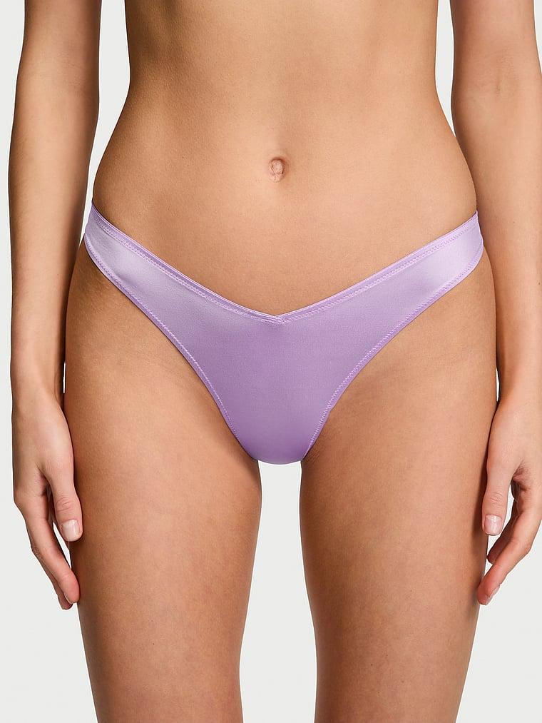 Smooth Strappy-Back High-Leg Thong Panty Product Image