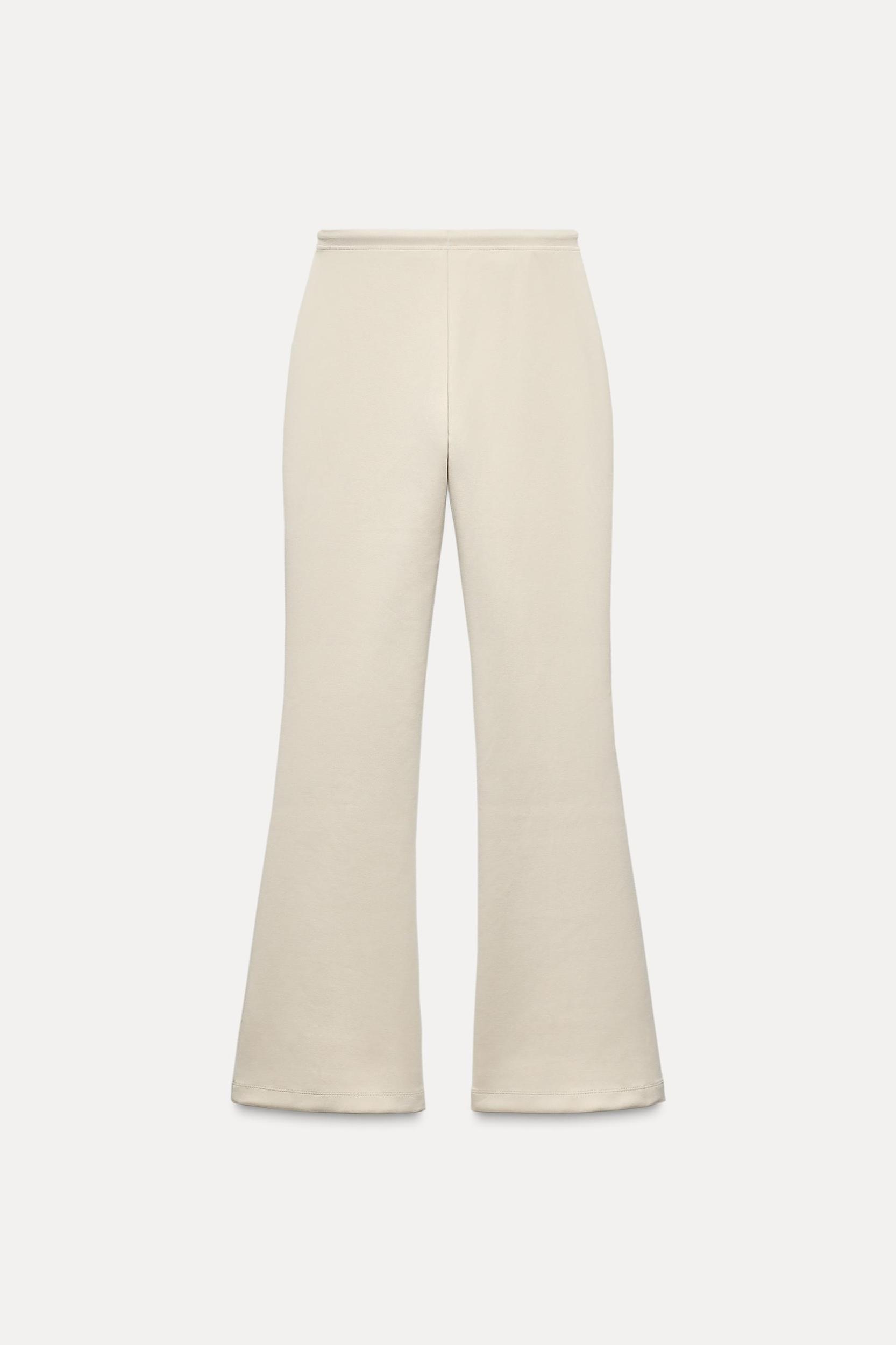 FLARE INTERLOCK PANTS WITH SEAMS Product Image