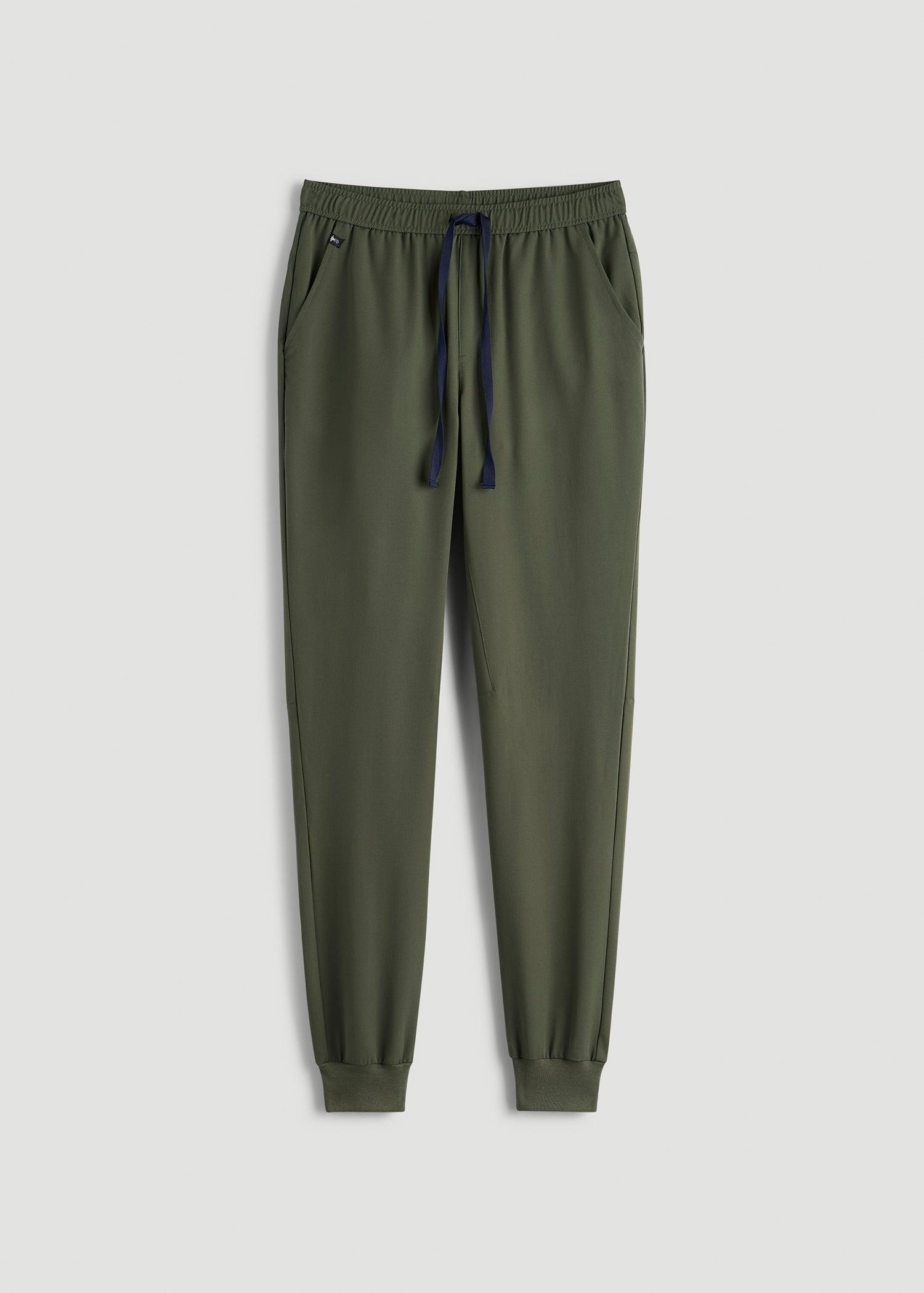 Scrub Joggers for Tall Men in Clover Green Male Product Image