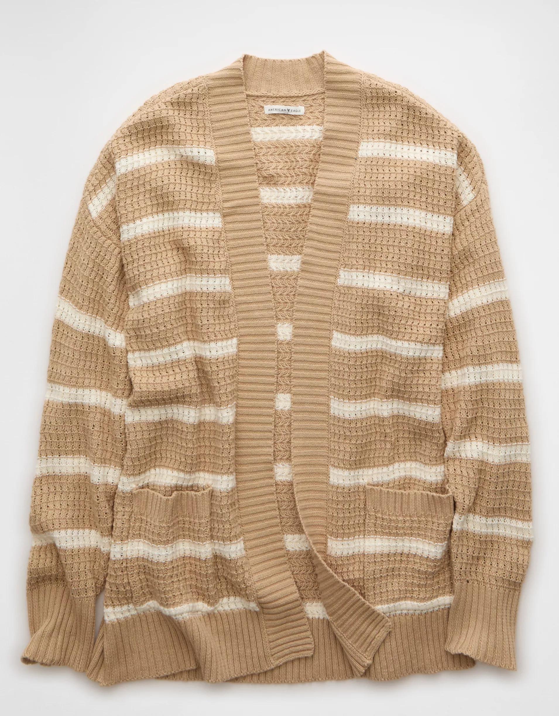 AE Open Knit Cardigan Product Image