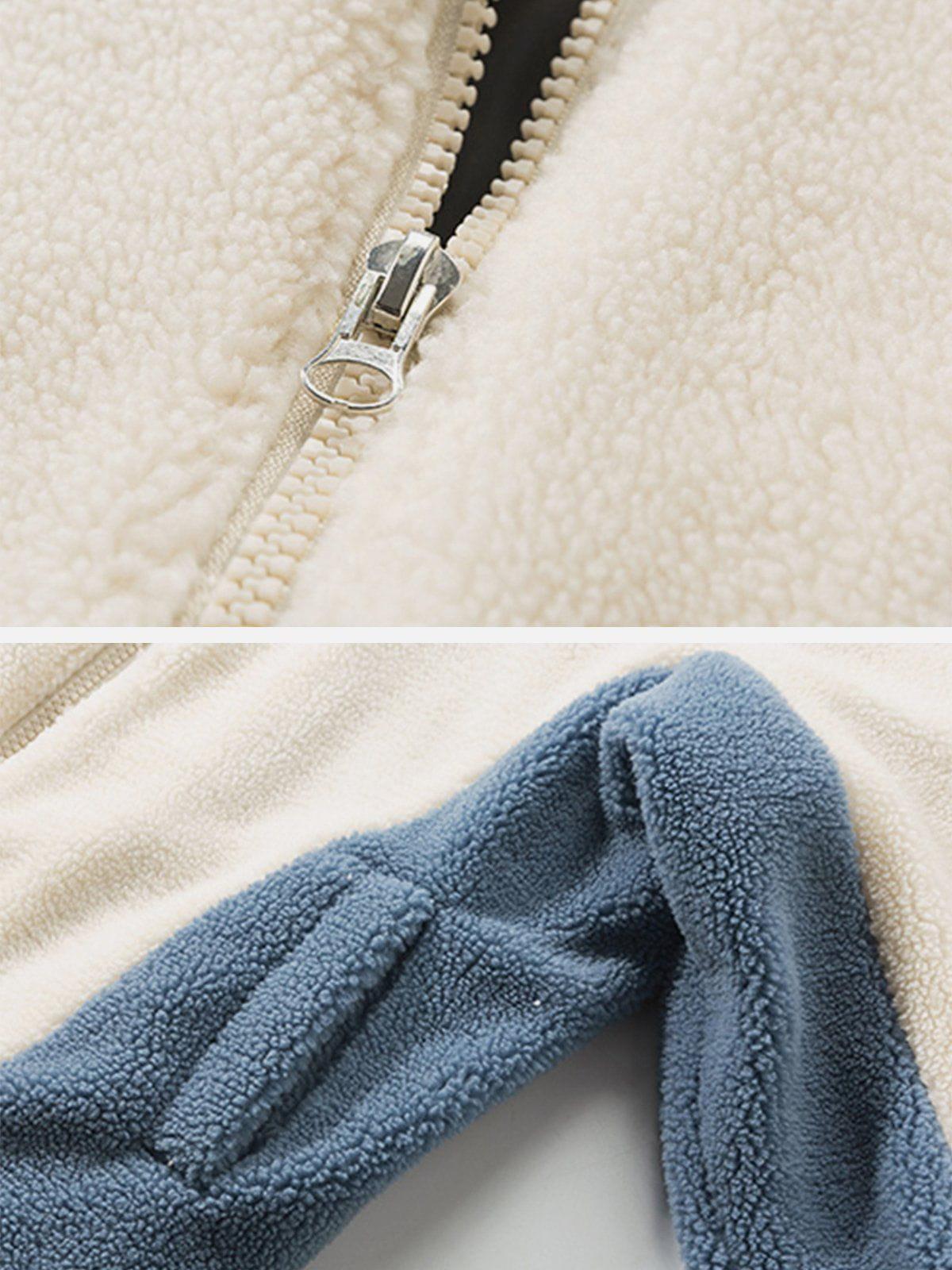 Aelfric Eden Color Block Sherpa Coat Product Image