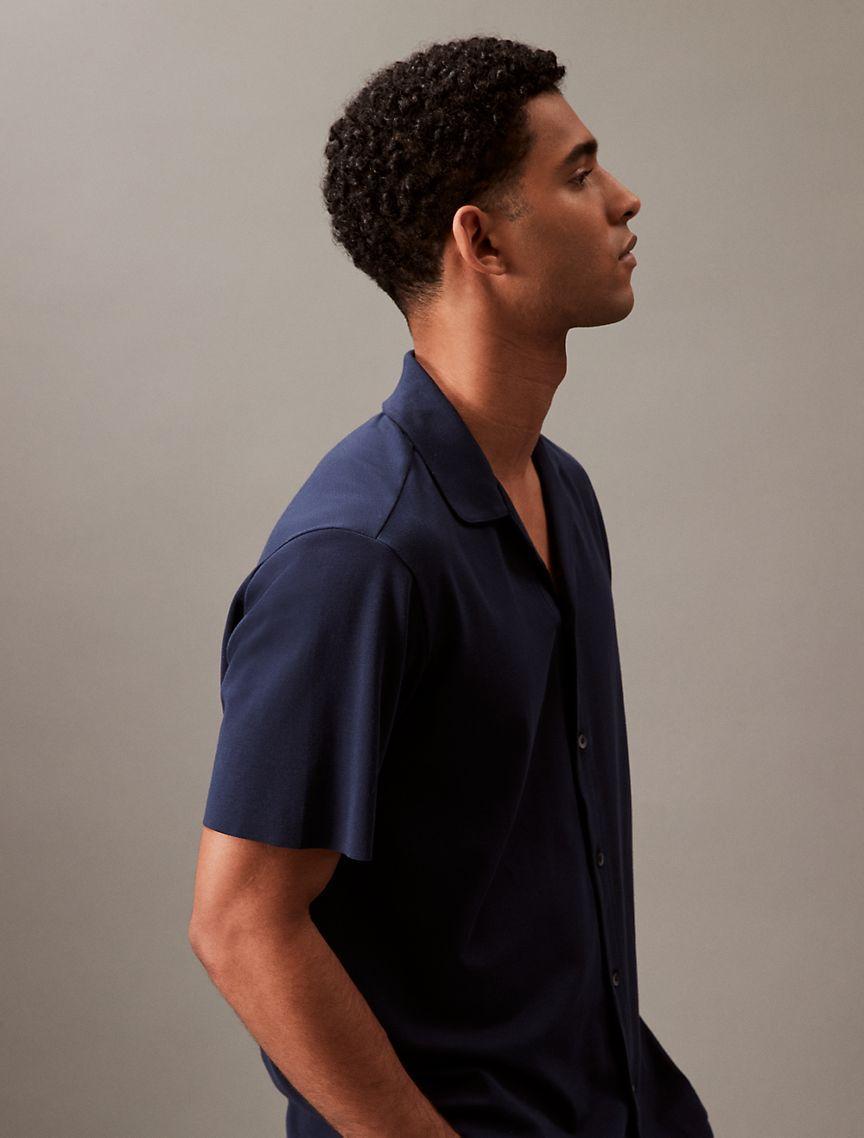 CK Black Button-Down Sleep Shirt Product Image