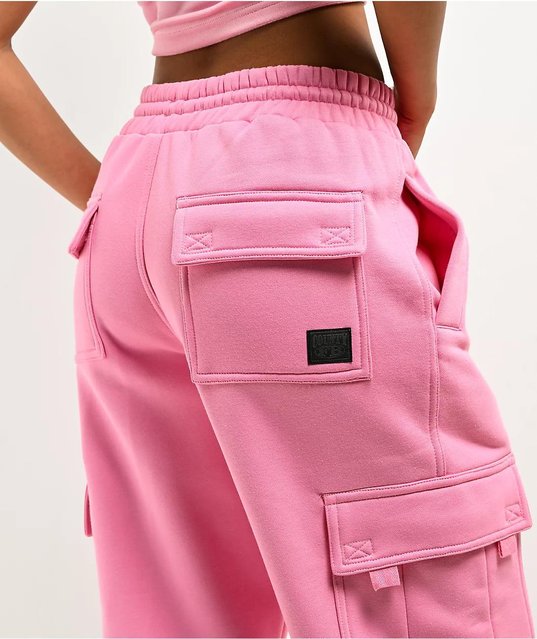 FB County Pink Cargo Sweatpants Product Image