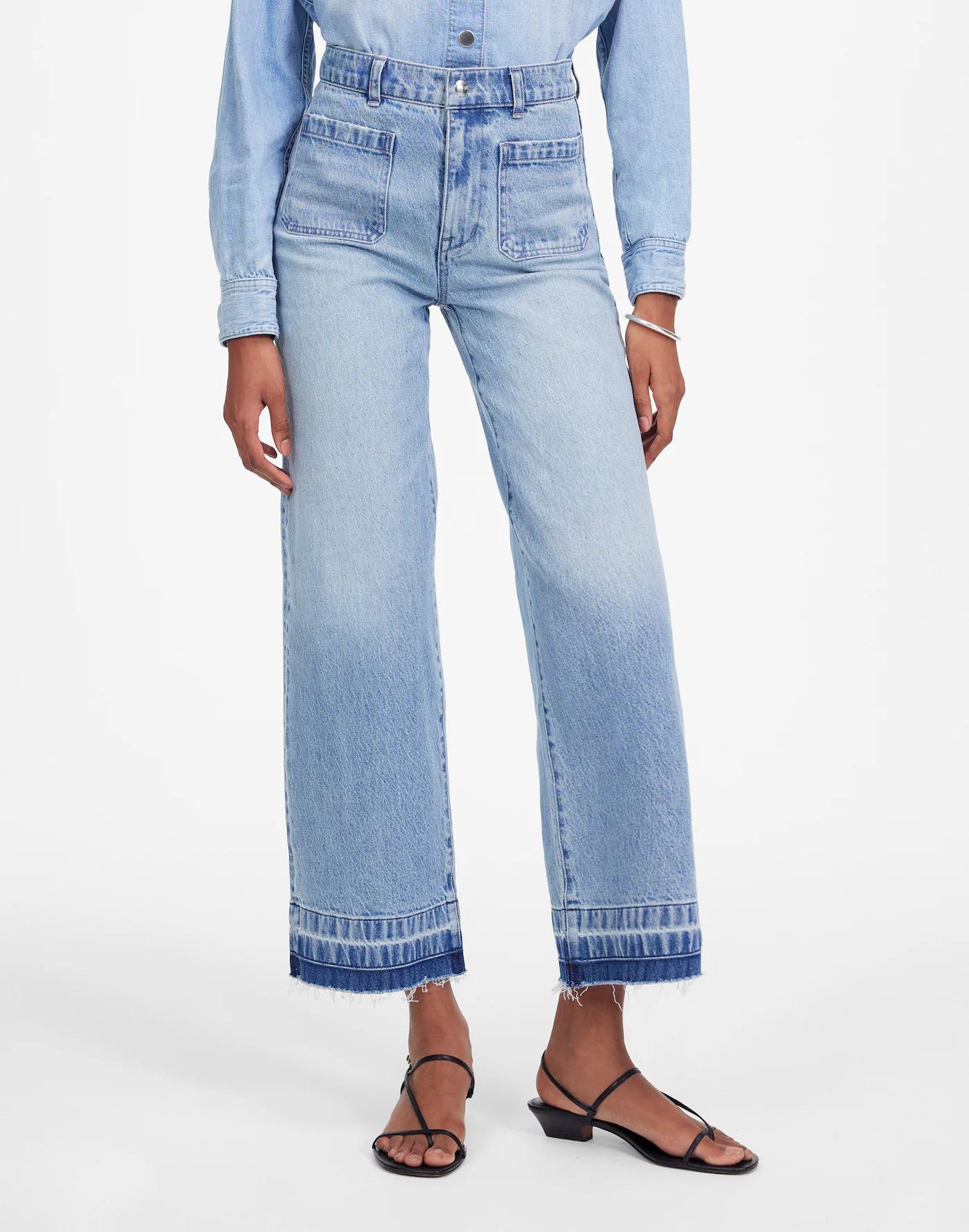 Emmett Wide-Leg Jean: Let Down Hem Edition Product Image