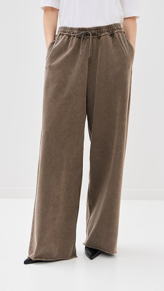 Acne Studios Felin Gothic Logo Sweatpants | Shopbop Product Image