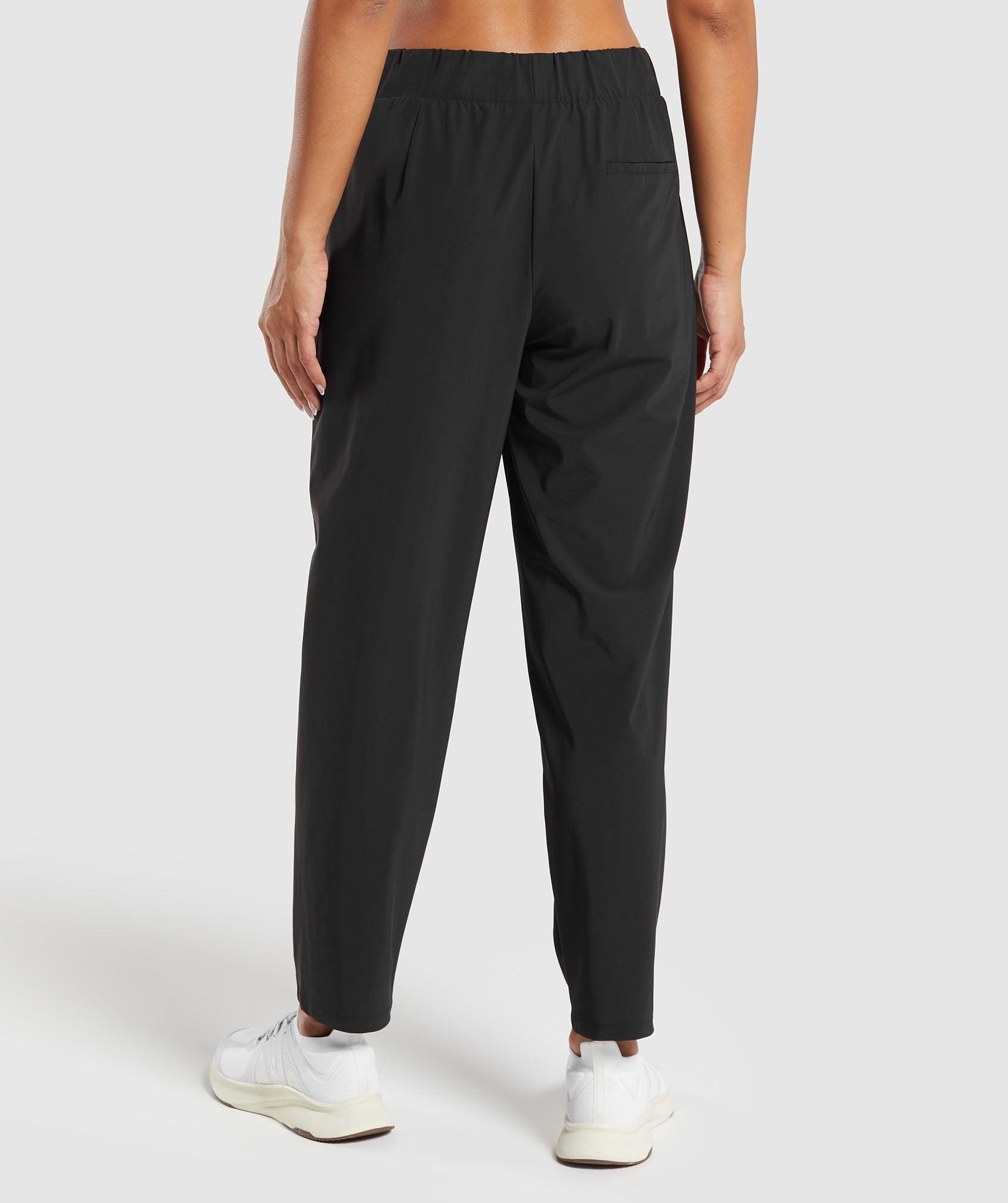 Gymshark Tapered Woven Pants - Black Female Product Image