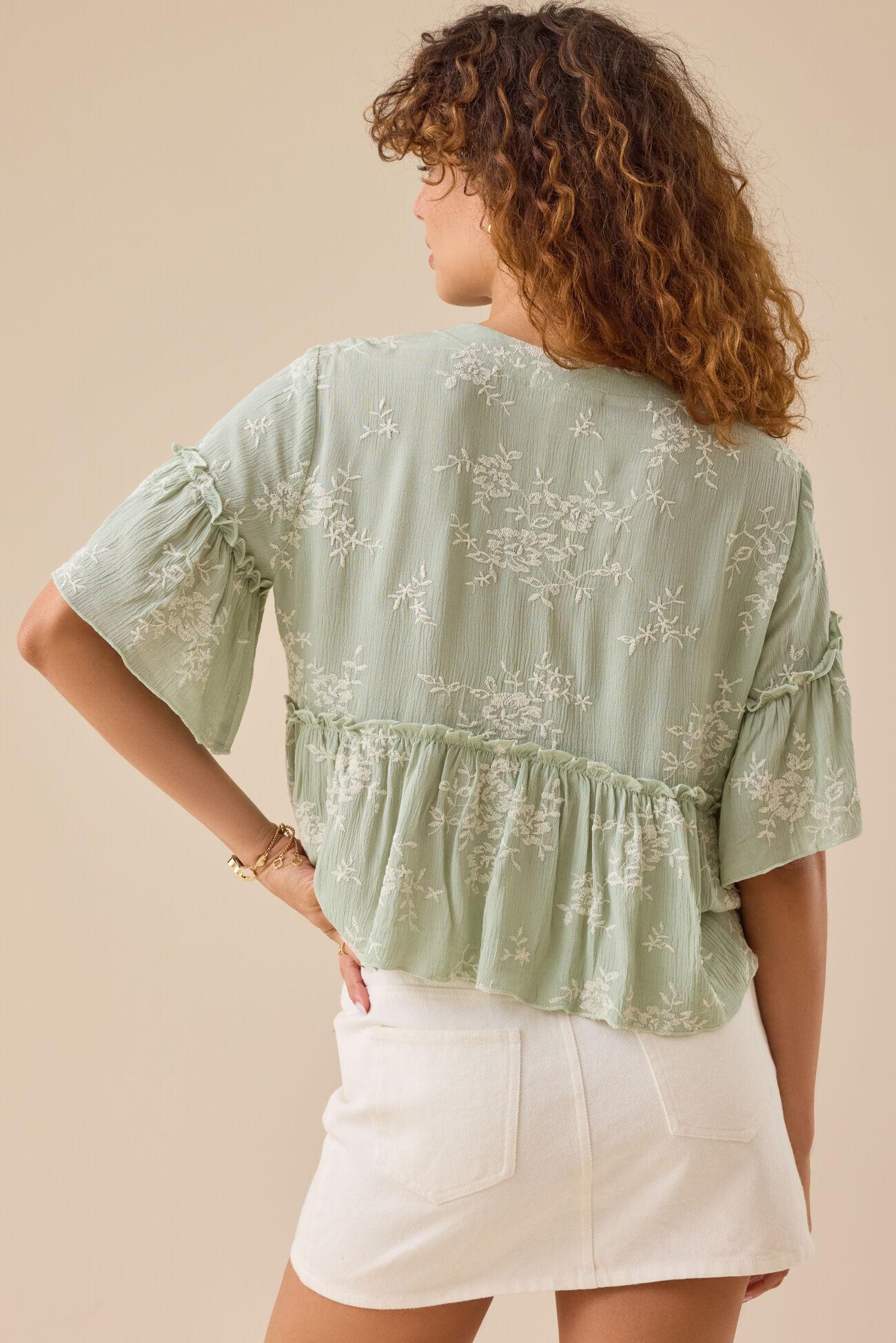 Wanda Ruffle Babydoll Top Product Image