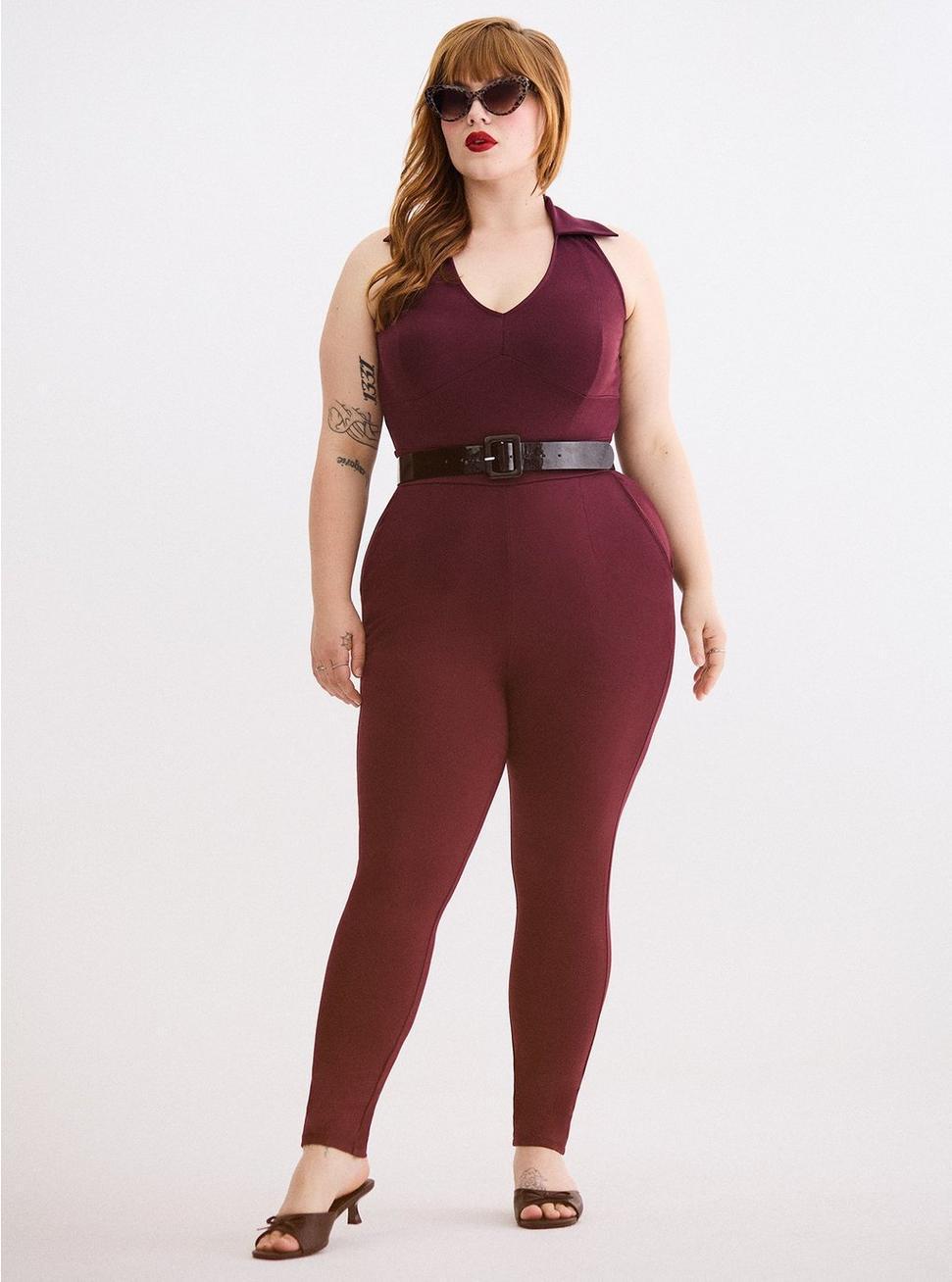 Retro Chic Halter Jumpsuit Product Image