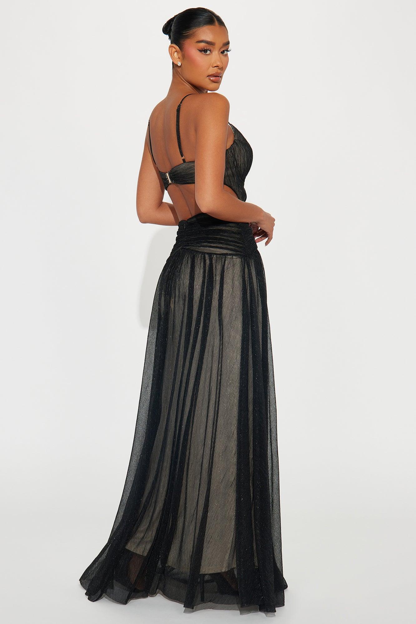 Maybe Next Time Maxi Dress - Black Product Image