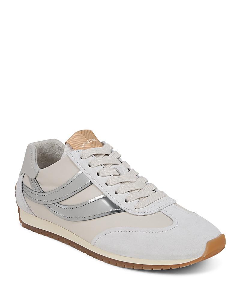 Womens Oasis Runner Mesh & Leather Lace-Up Shoes Product Image