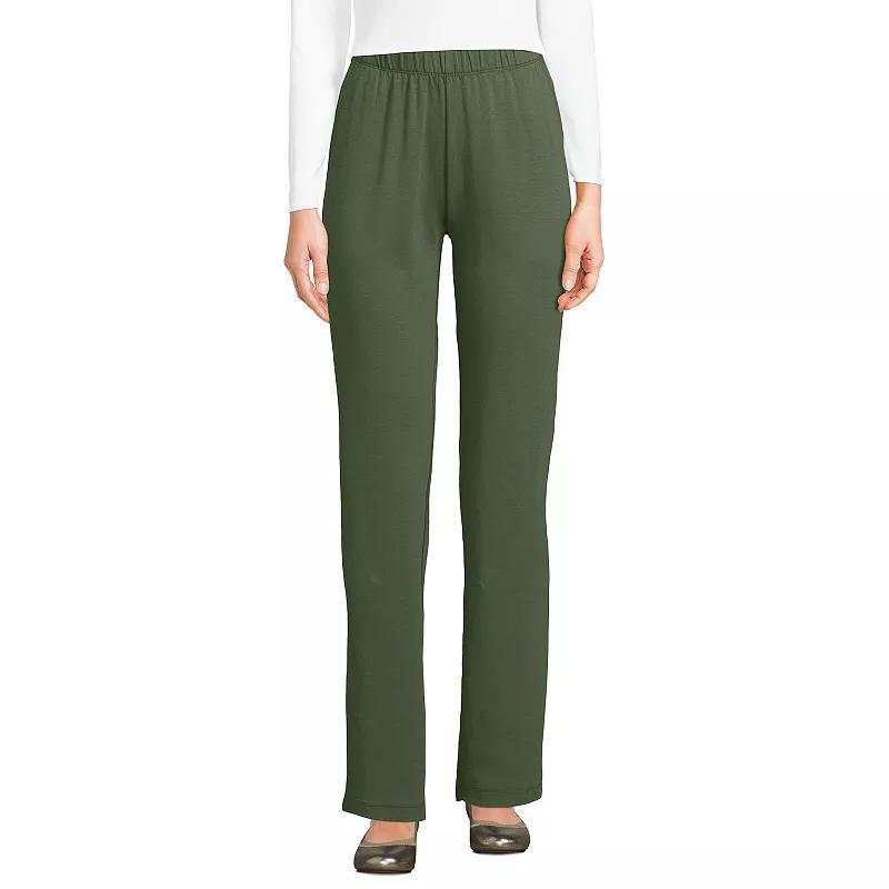 Petite Lands' End Sport Knit High Waist Pants, Women's,  Product Image
