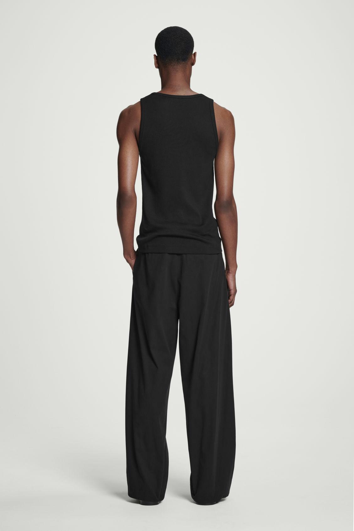 SLIM RIBBED COTTON TANK TOP Product Image