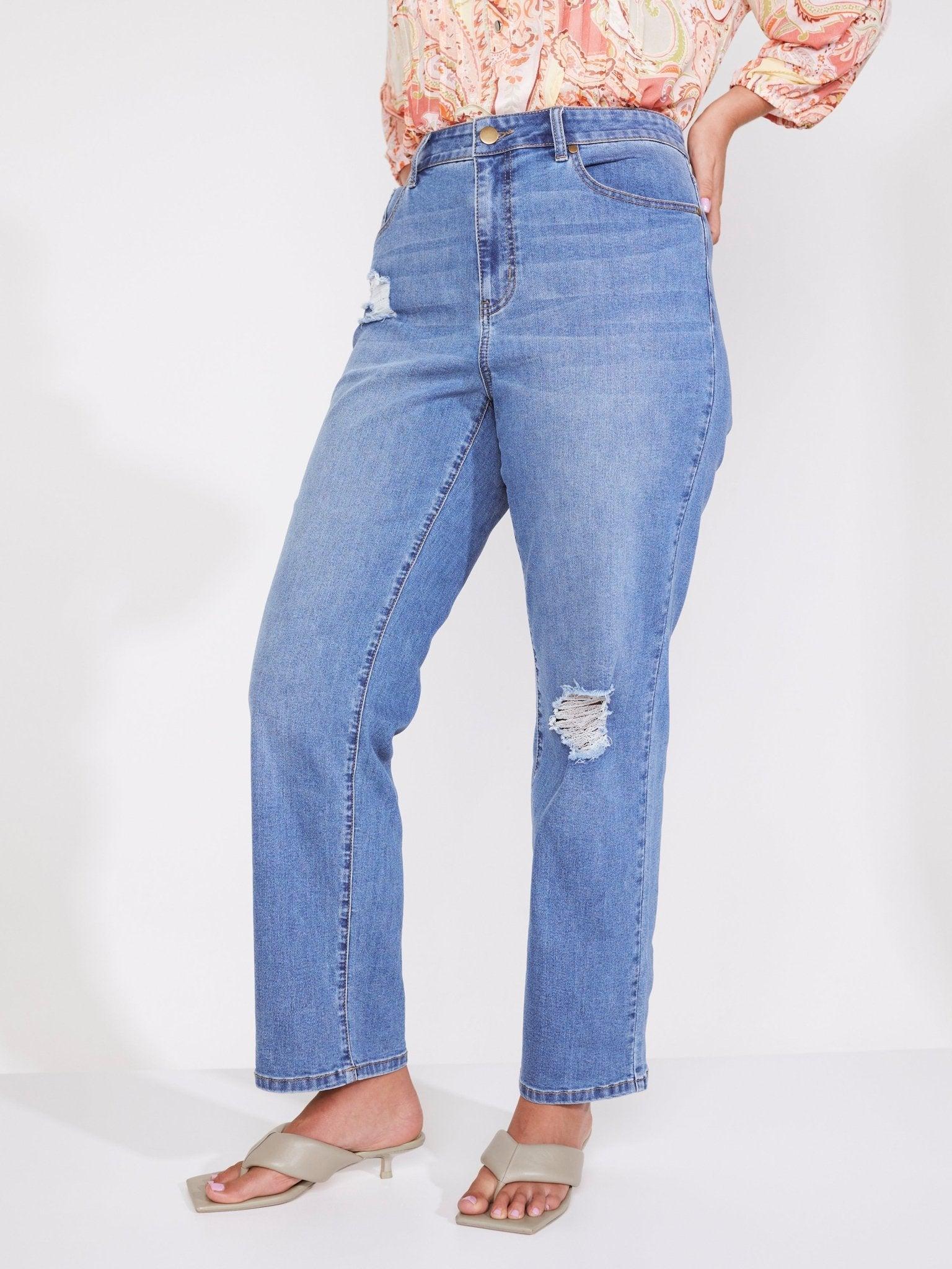 Westport Signature Straight Leg with Destruction - Plus Product Image