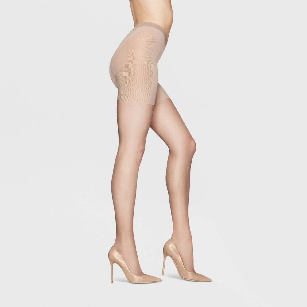 Hanes Premium Womens Sheer High-Waist Shaping Pantyhose - Nude Product Image