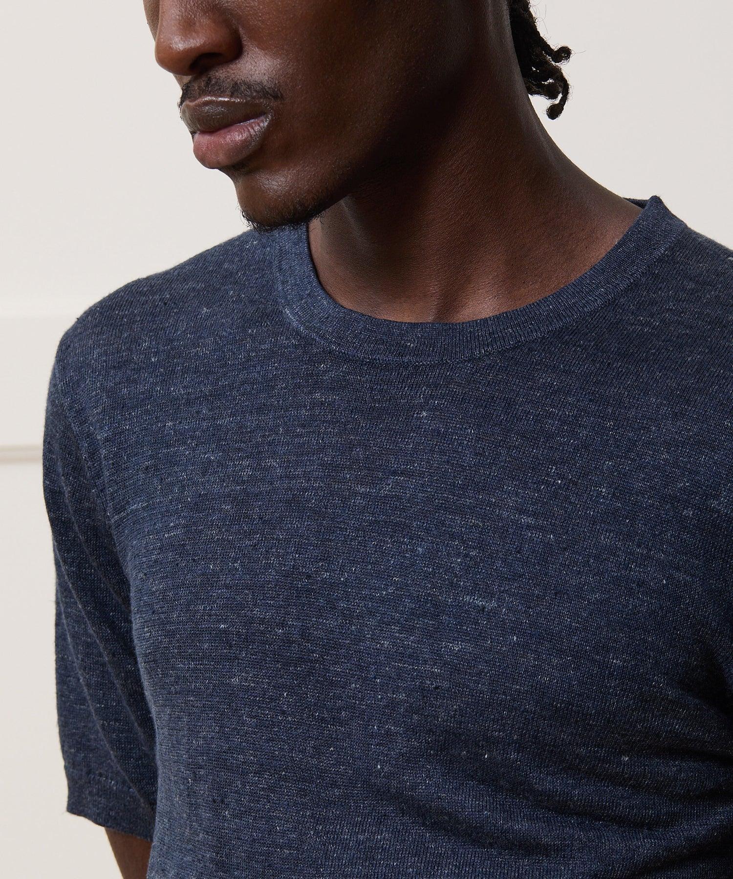 Relaxed Linen Sweater Tee Product Image