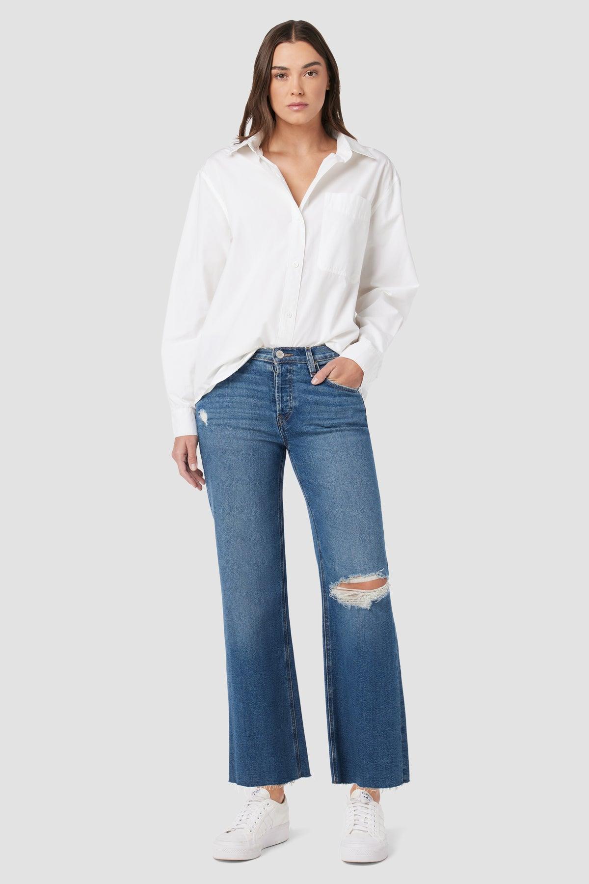 Rosie High-Rise Wide Leg Ankle Jean Female Product Image