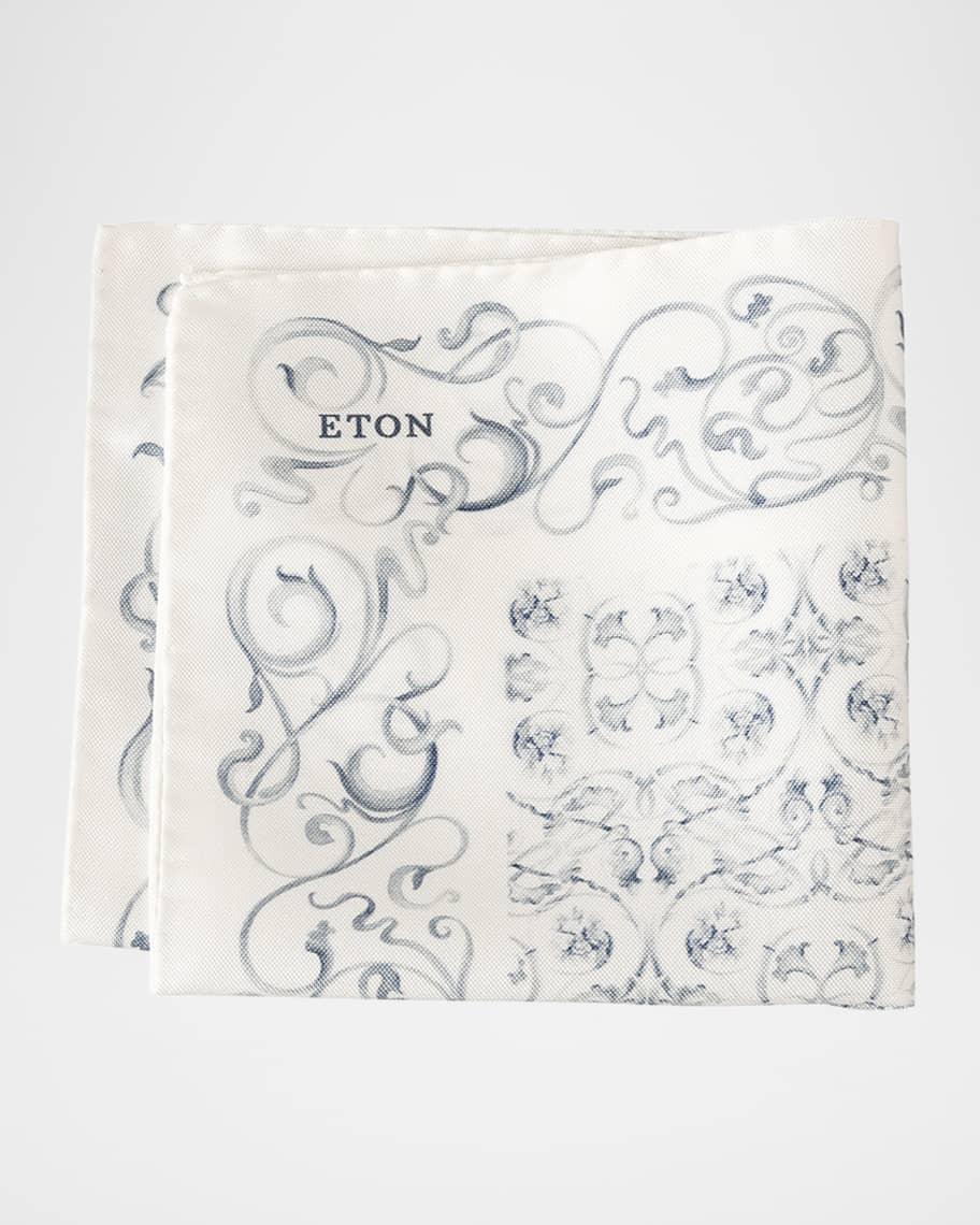 Men's Floral Silk Pocket Square Product Image