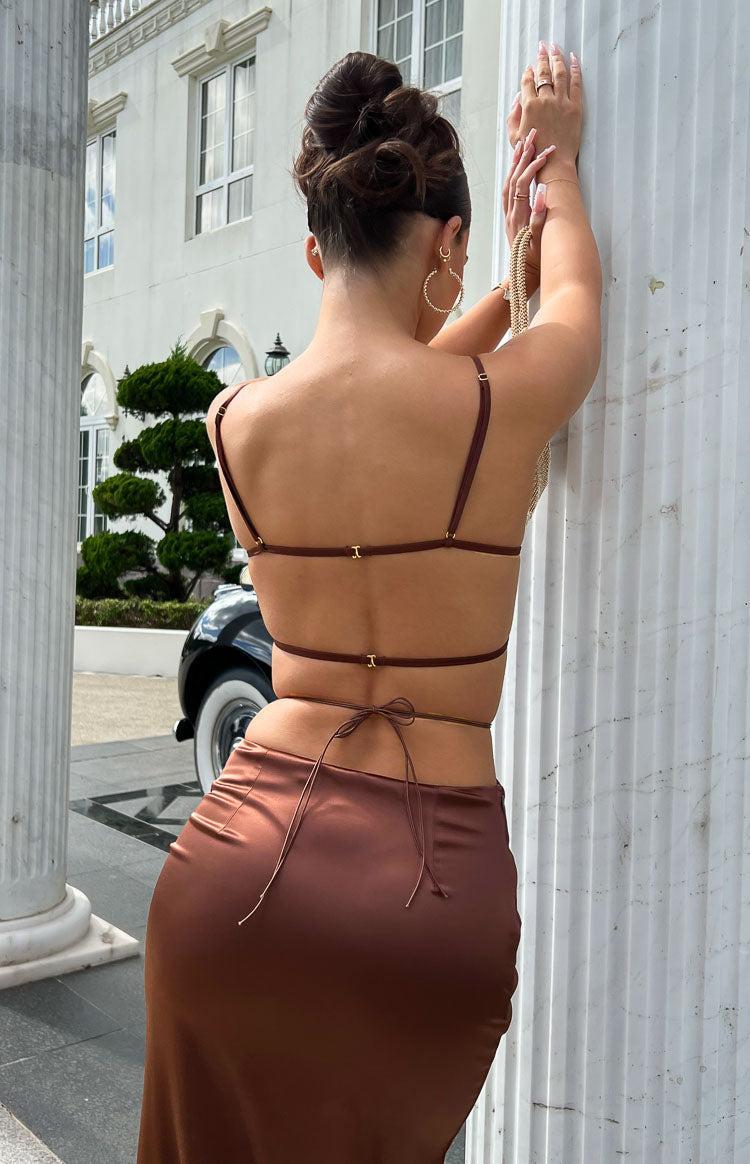 Maffie Brown Crop Top Product Image
