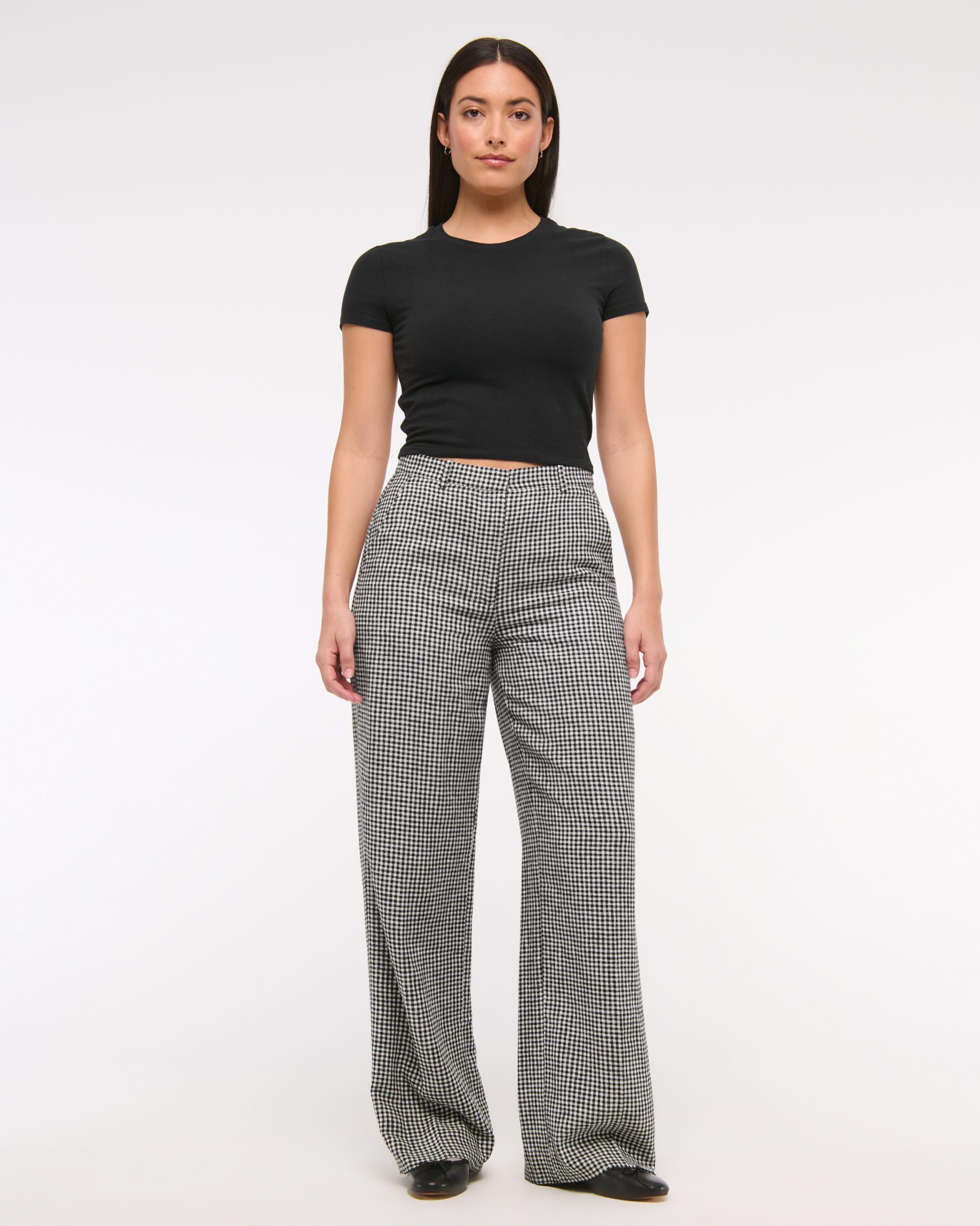 Curve Love Tailored Linen-Blend Wide Leg Pant Product Image