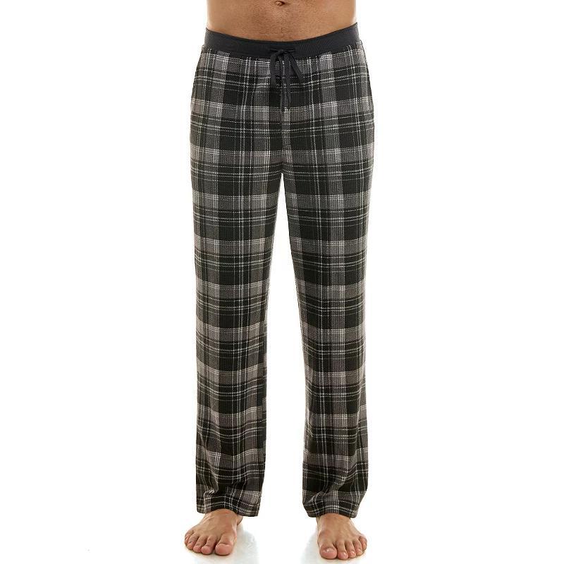 Men's Sonoma Goods For Life® Supersoft Brushed Waffle Weave Pajama Pants, Size: Large, Poppy Plaid Product Image