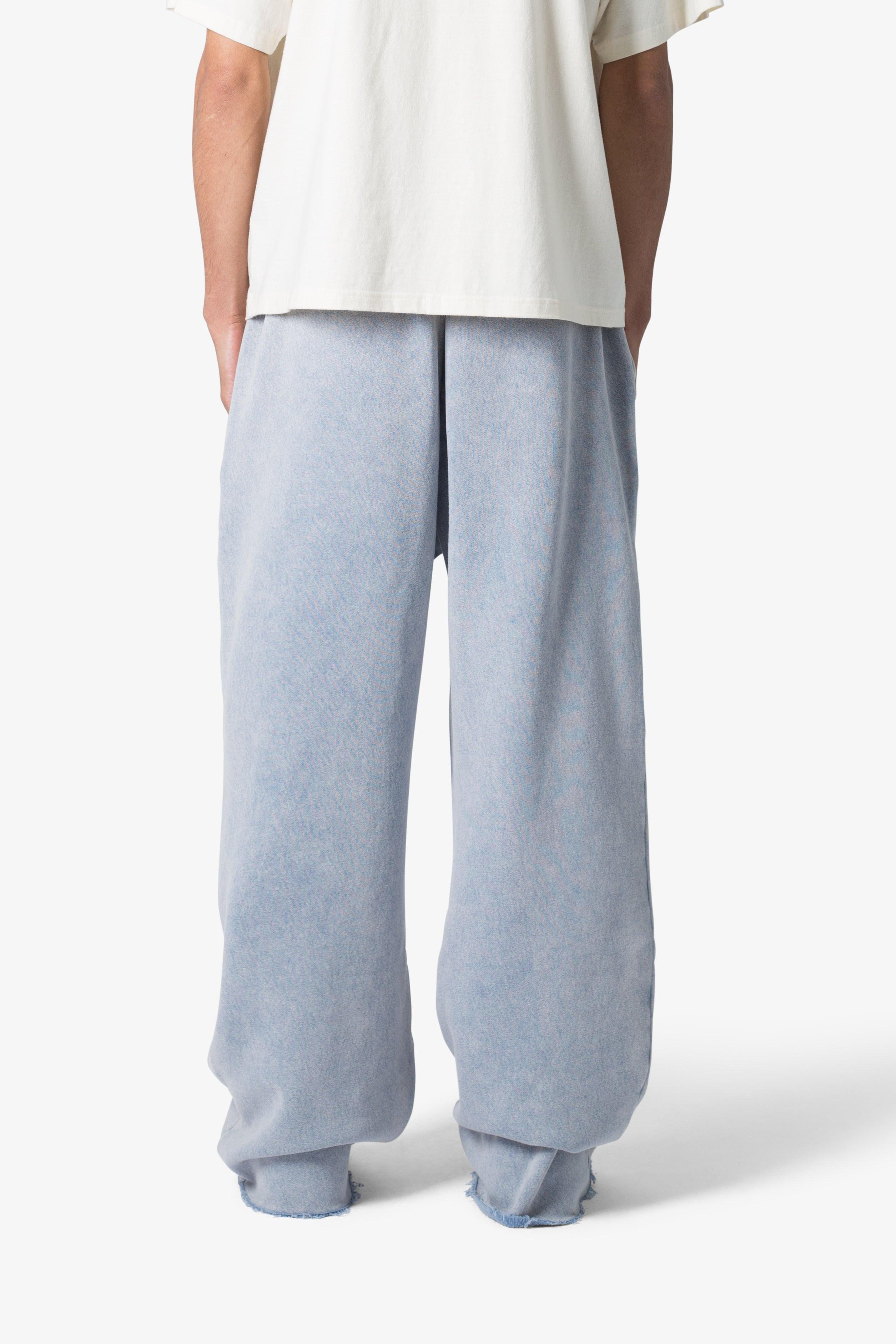 Washed Ultra Baggy Sweatpants - Washed Light Blue Product Image