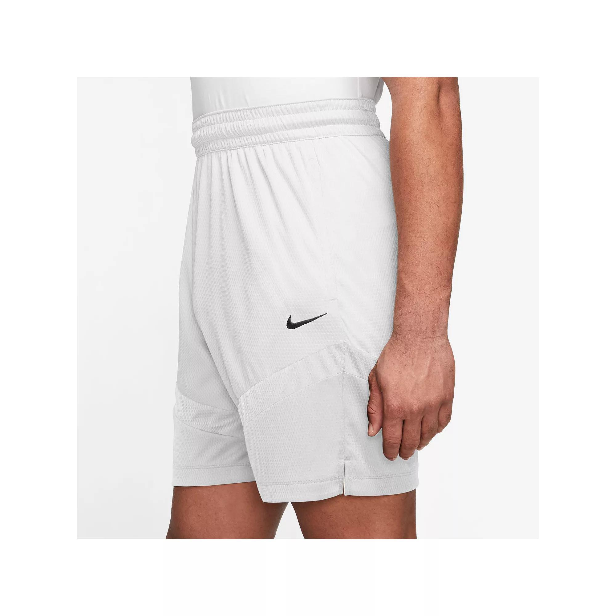 Men's Nike Dri-FIT Icon 8-in. Basketball Short, Size: XL, White Product Image
