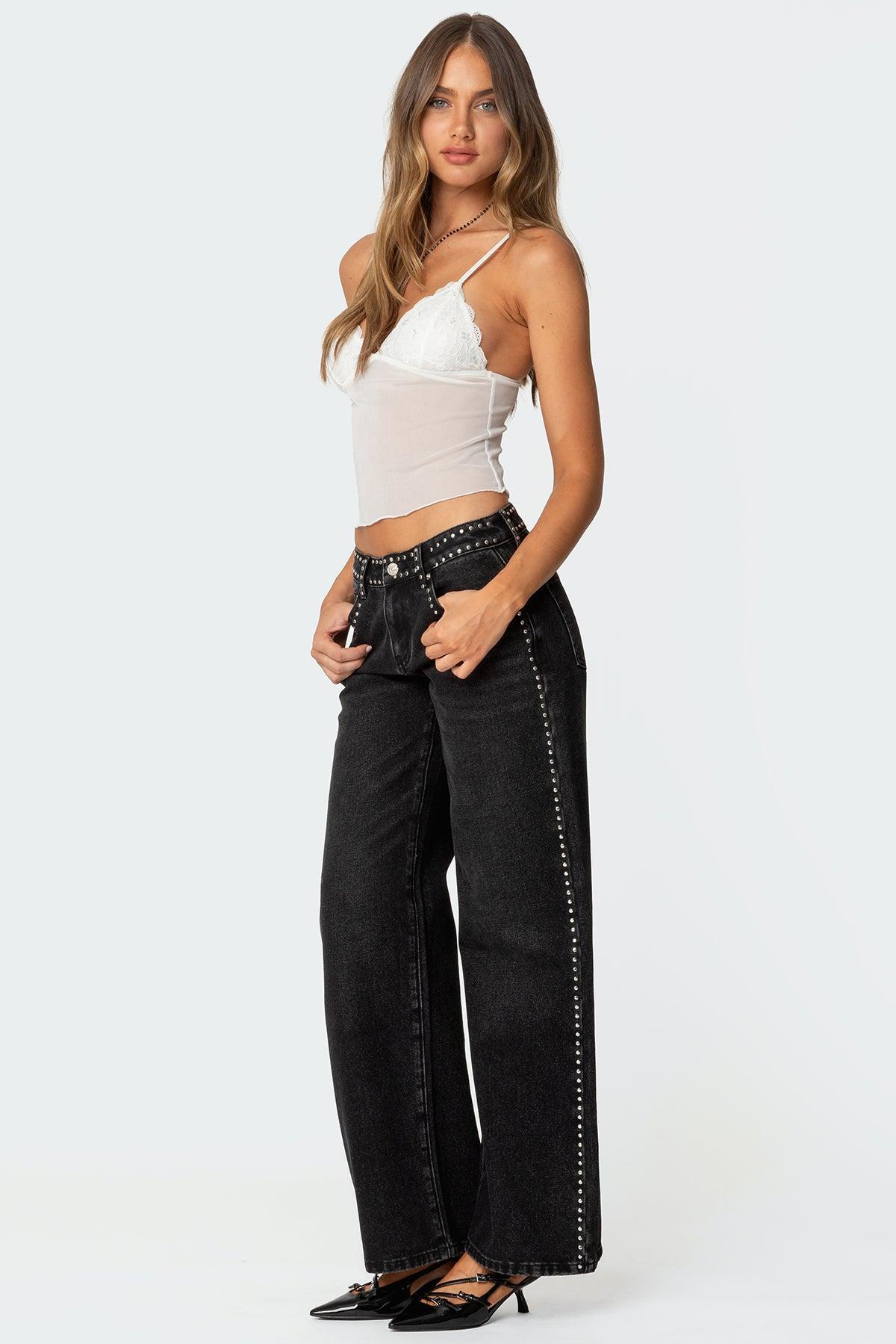 Malika Lacey Sheer Mesh Tank Top Product Image