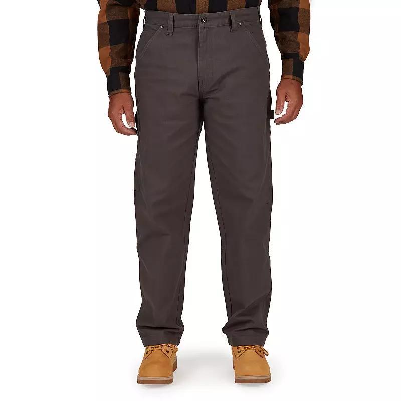 Men's Smith's Workwear Stretch Duck Canvas Carpenter Pants, Size: 38 X 32, Black Olive Product Image