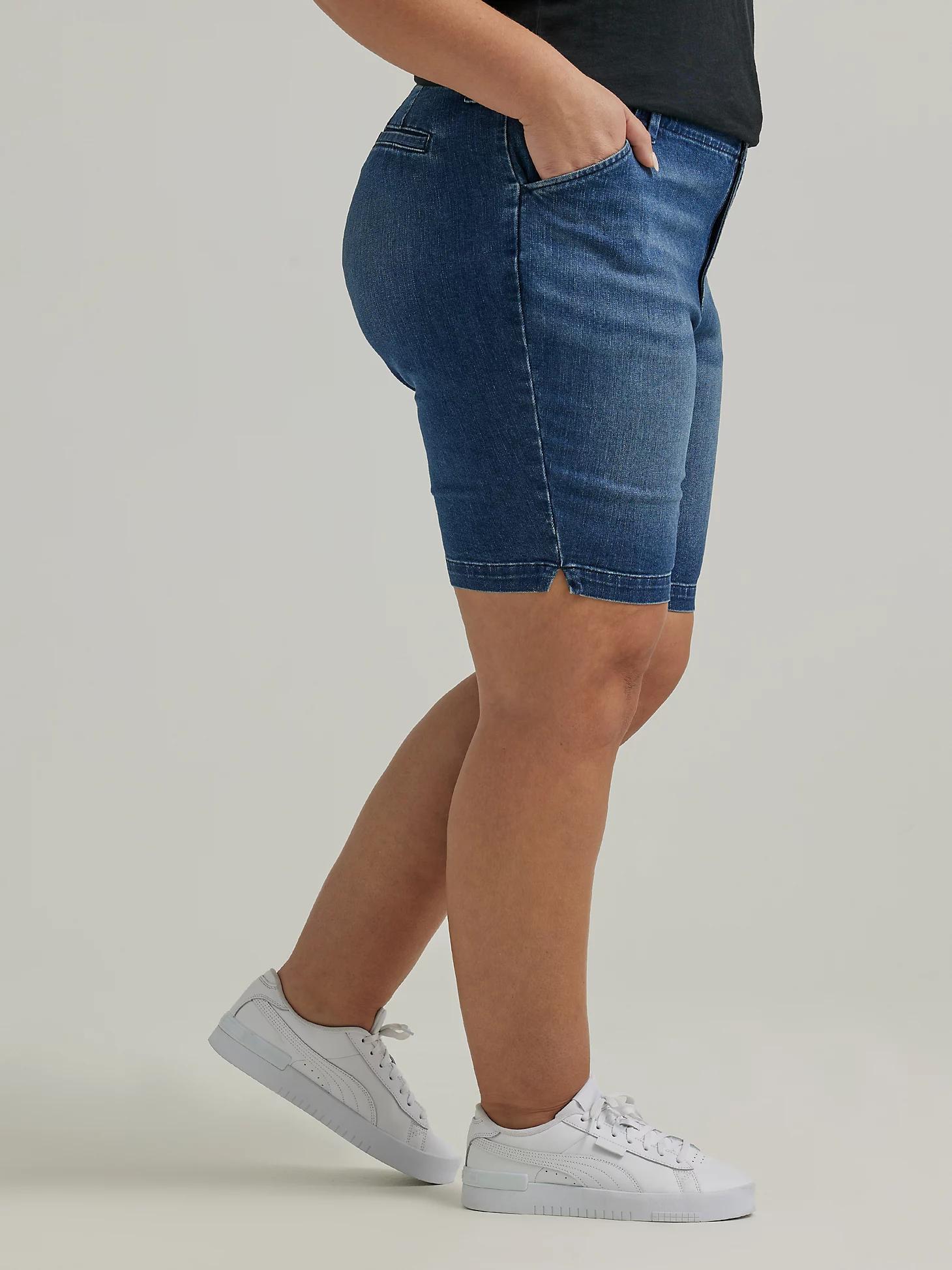 Women's Legendary Denim Chino Bermuda (Plus) | Women's Shorts | Lee® Product Image