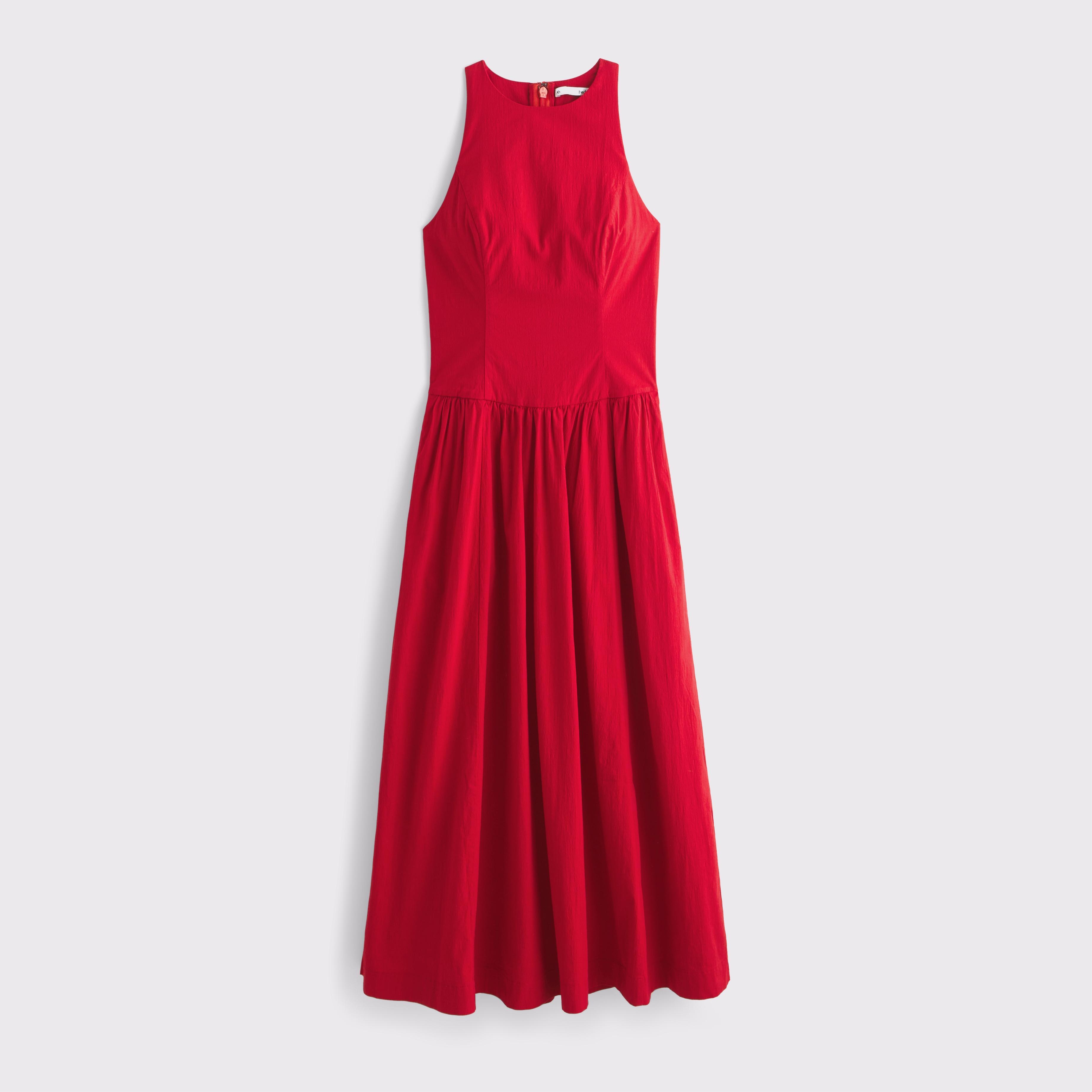 Drop-Waist Midi Dress Product Image