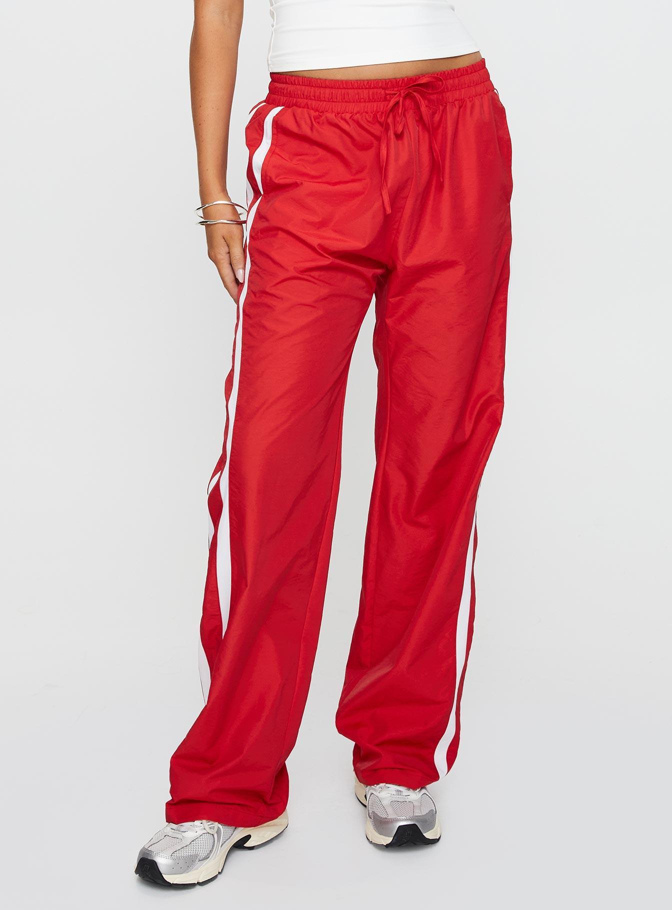 Keli Track Pants Red / White Product Image