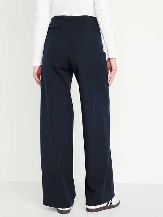 High-Waisted Pull-On Pixie Wide-Leg Pants Product Image