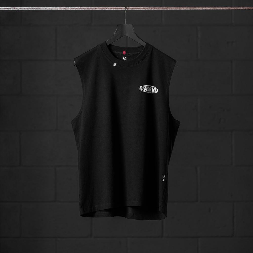 0807. Tech Essential™ Relaxed Cutoff - Black "Global Reach" Product Image